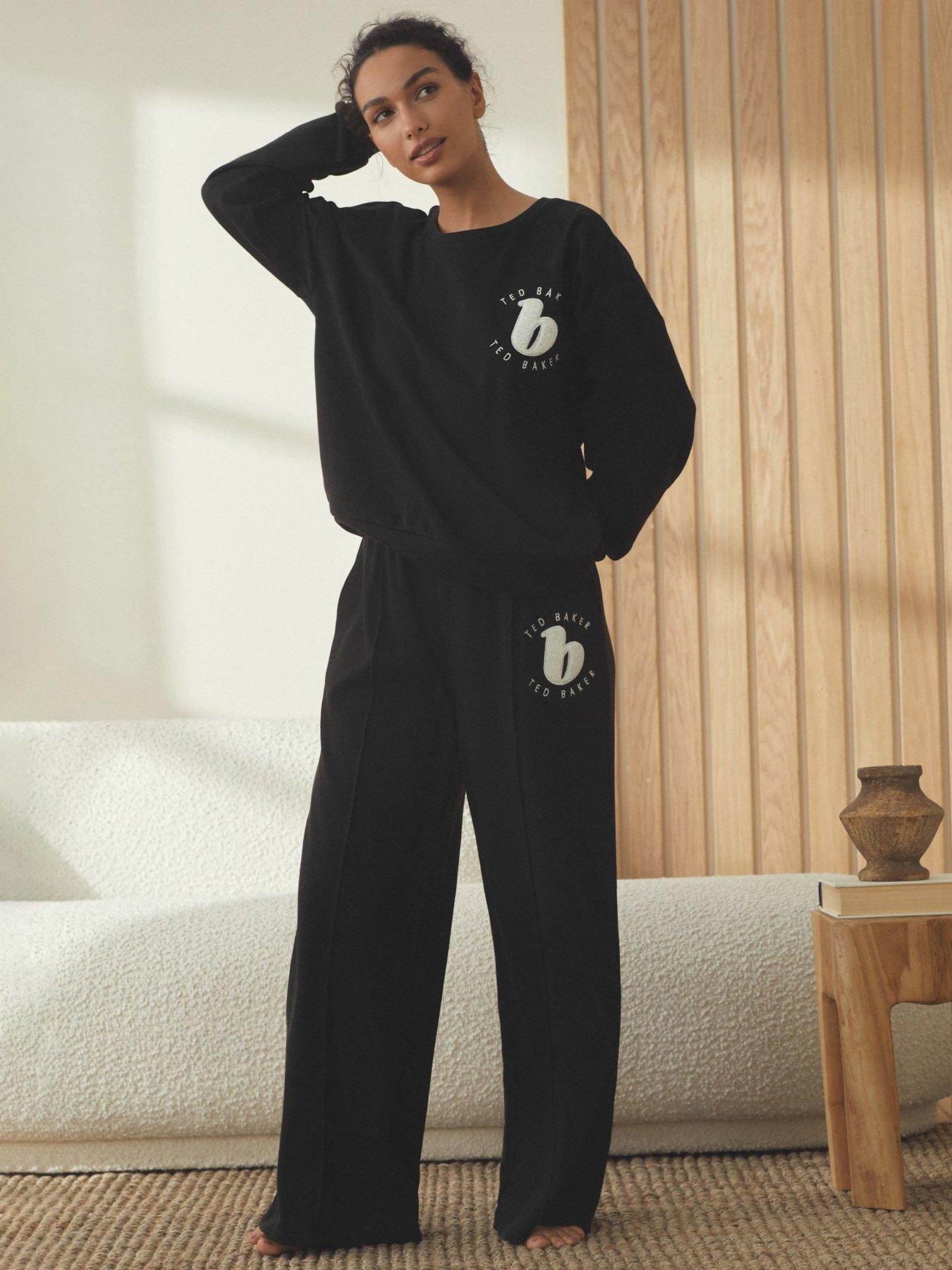 b-by-ted-baker-text-wide-leg-pyjama-set-black