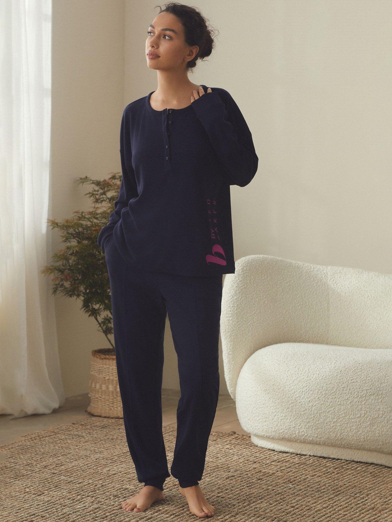 b-by-ted-baker-waffle-pyjama-set-navyfront