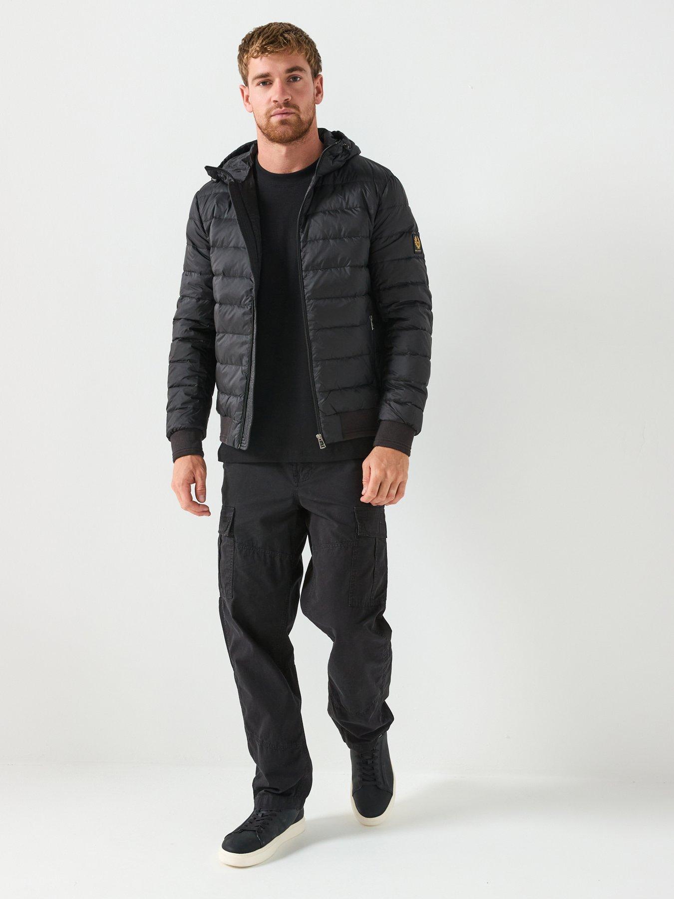 Image 3 of 6 of Belstaff Control Hooded Padded Jacket - Black