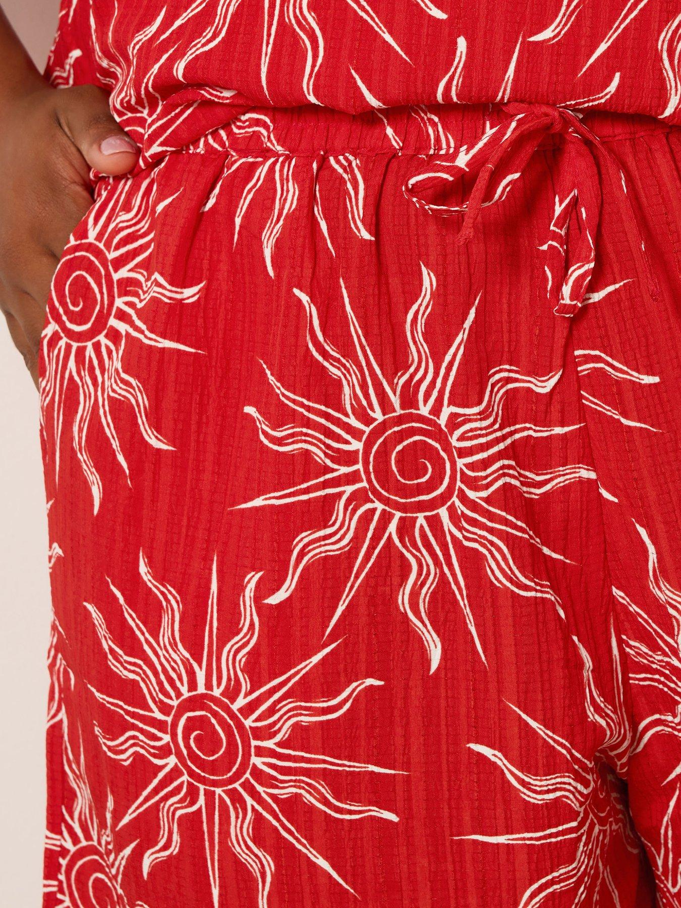 Image 4 of 4 of Yours Curve Textured Cami Top - Red