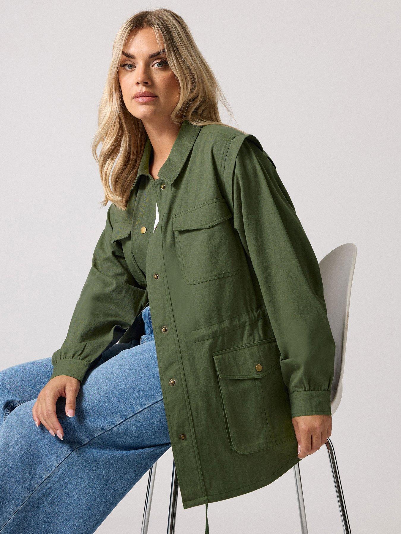 yours-curve-carpenter-jacket-green