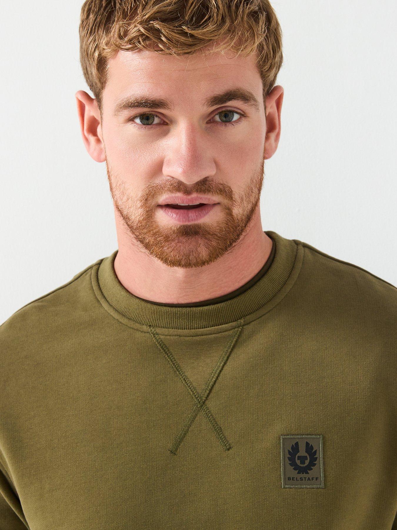 belstaff-left-chest-patch-logo-regular-fit-crew-sweater-greenoutfit