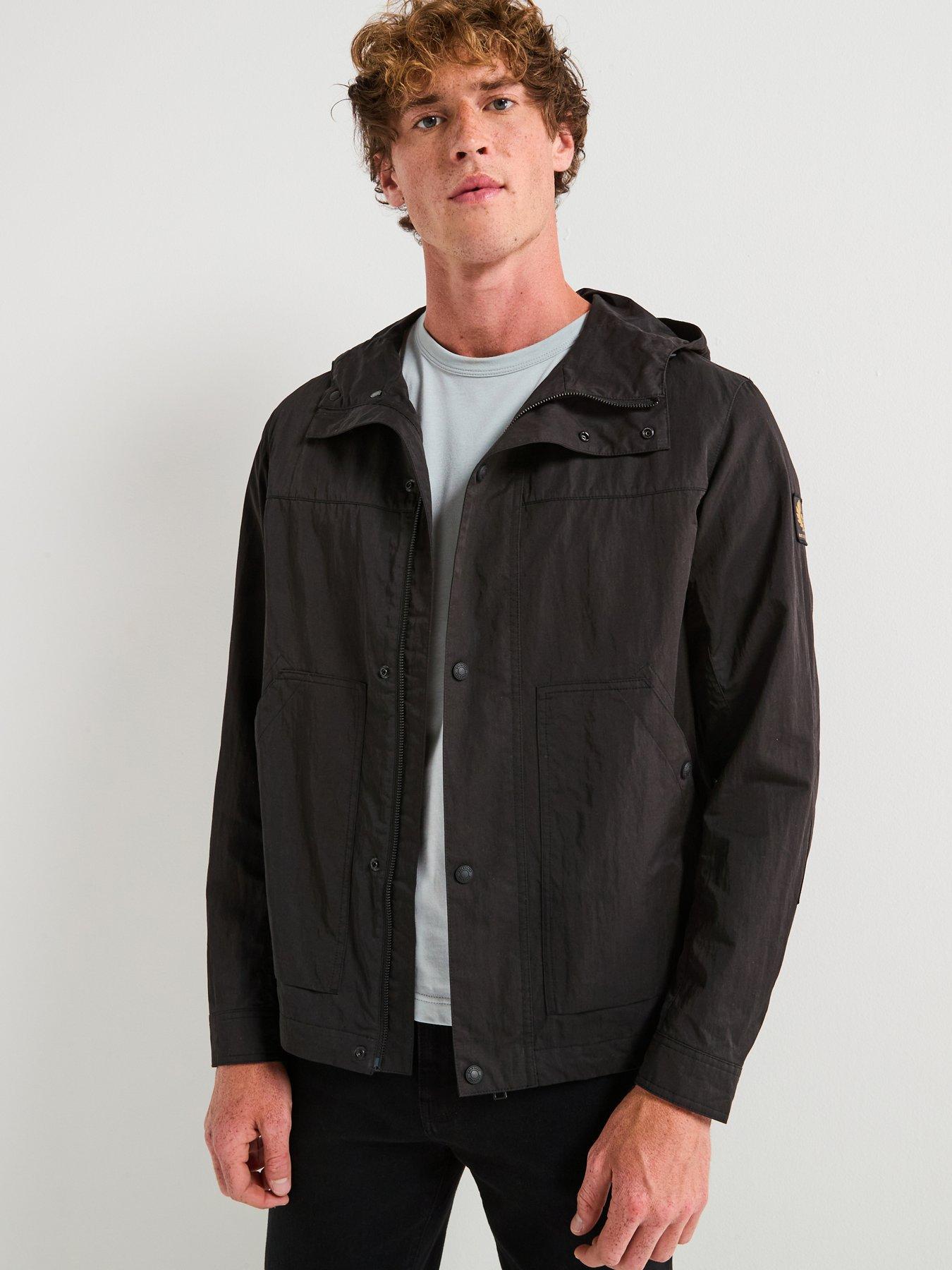 Belstaff Cover Cotton Lightweight Hooded Jacket - Black