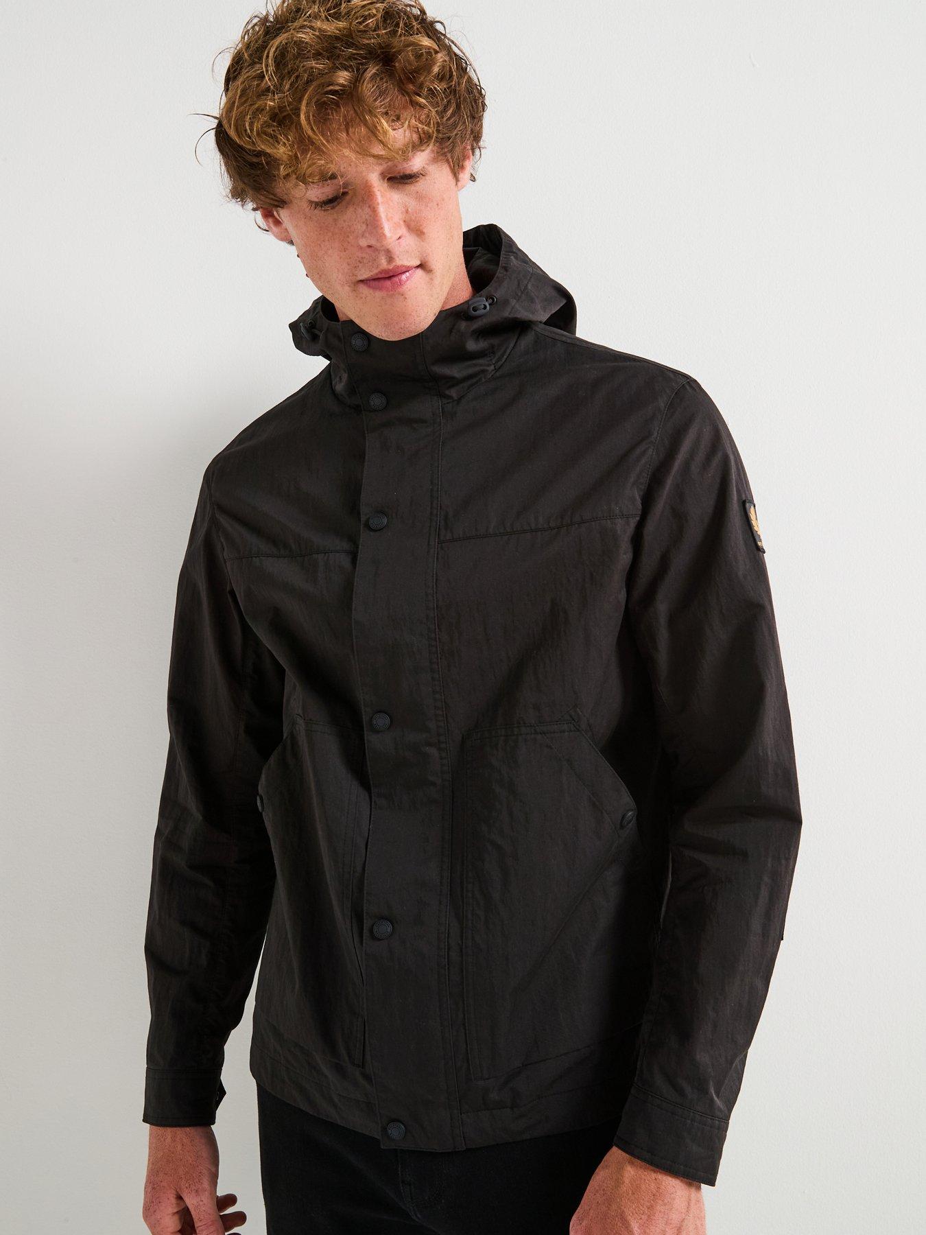 Belstaff Cover Cotton Lightweight Hooded Jacket - Black