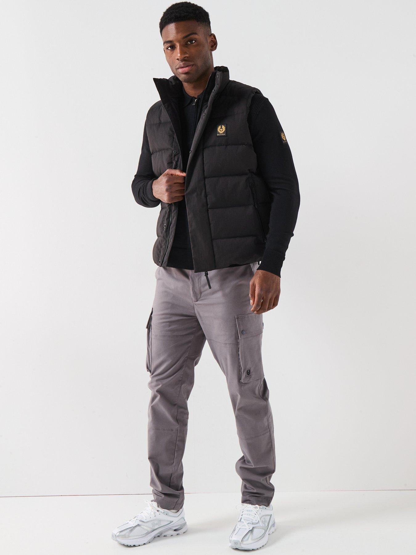 Image 6 of 6 of Belstaff Route Cotton Uncuffed Cargo Pants - Dark Grey