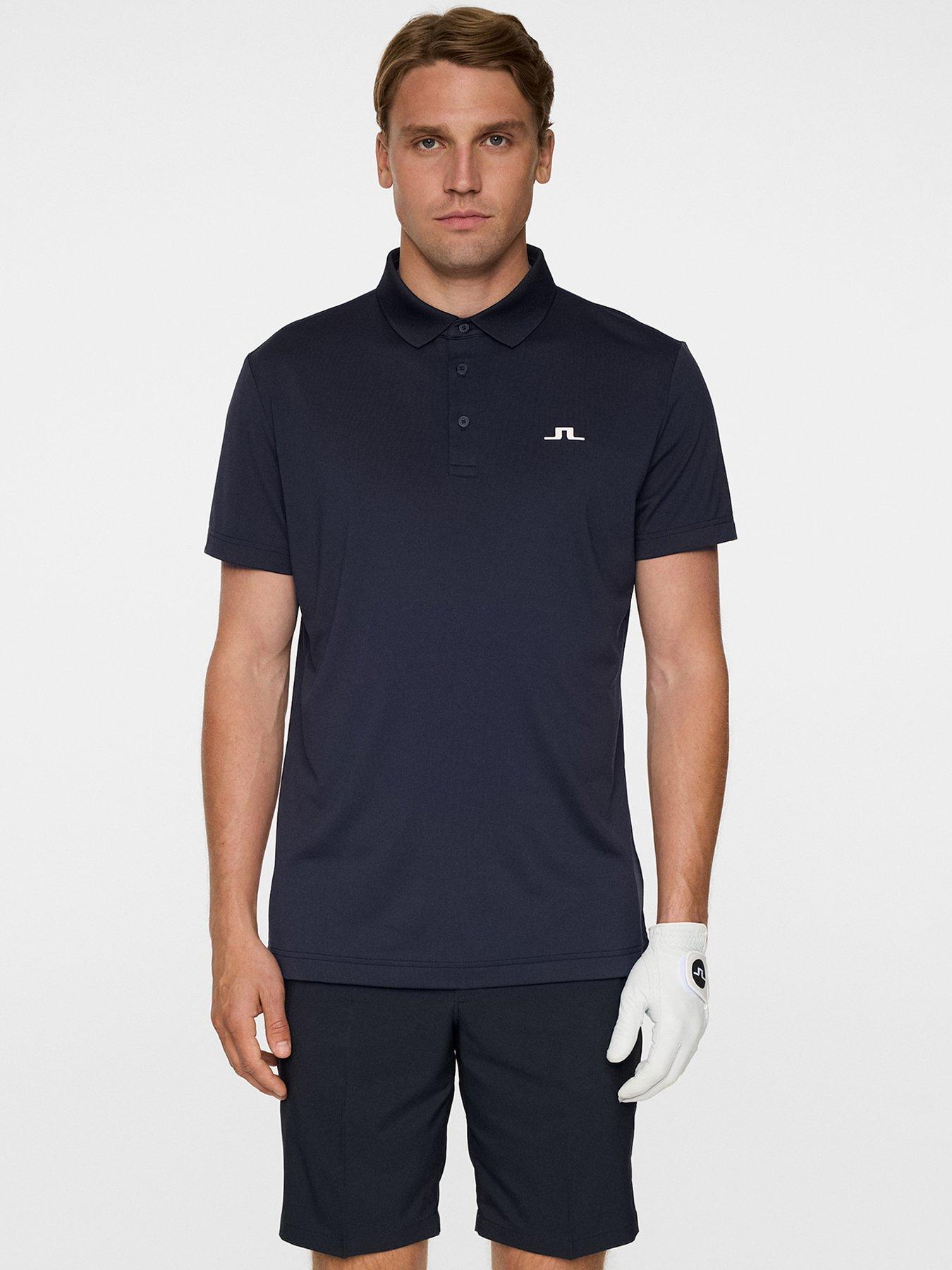 J LINDEBERG Mens Golf Bridge Polo - Navy