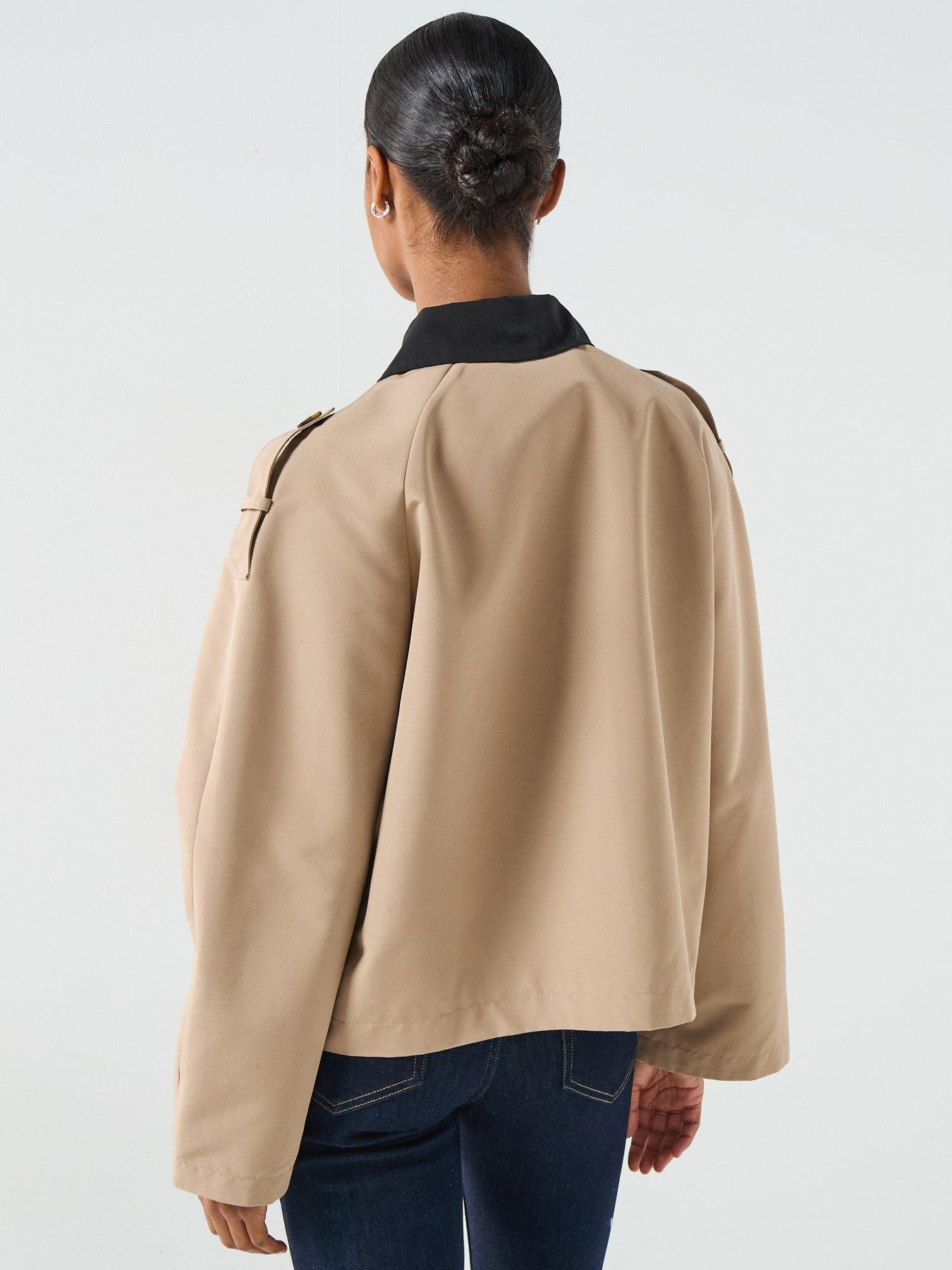Image 2 of 6 of Vero Moda Lucia Maria Short Collared Jacket - Beige