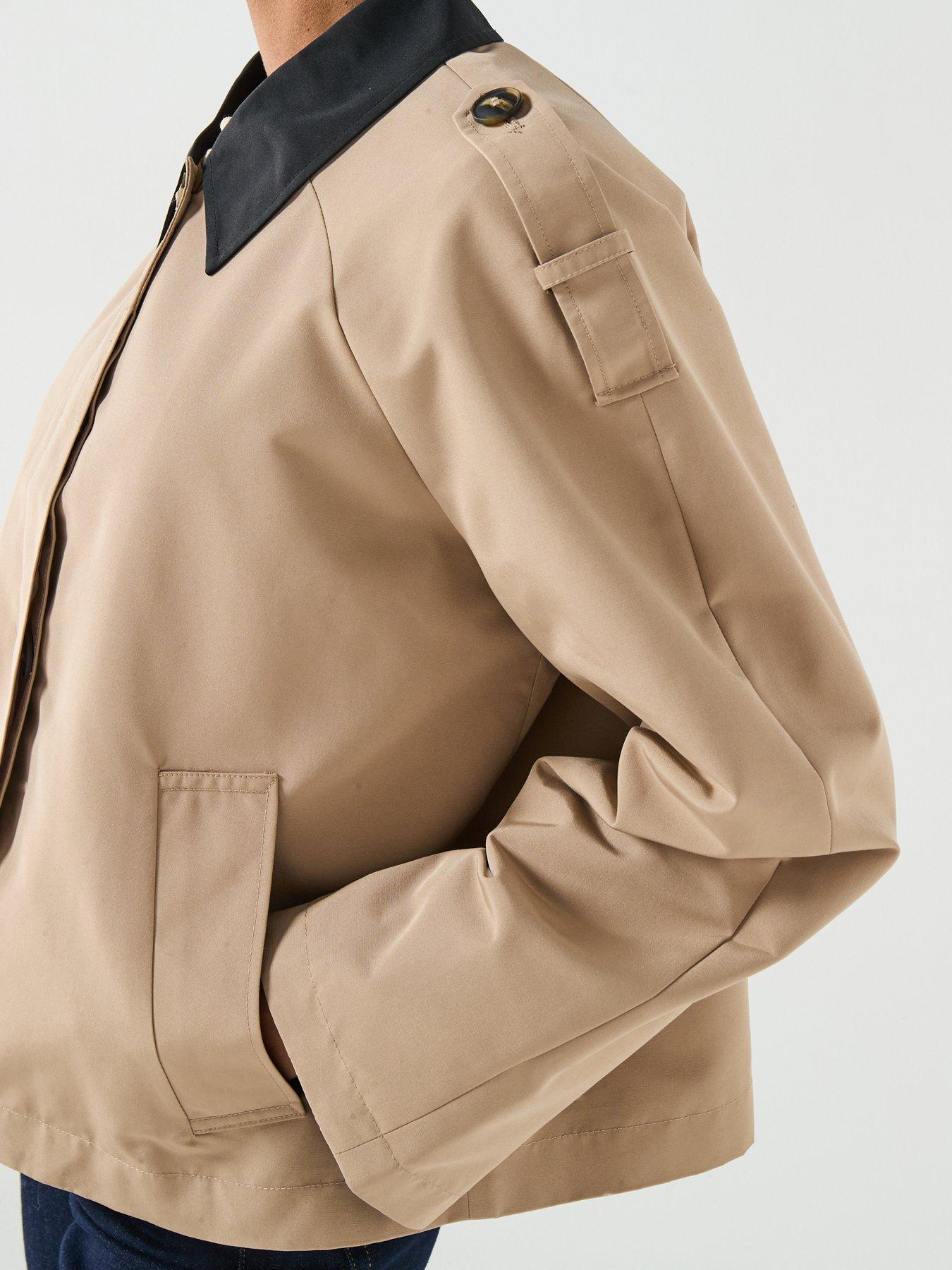 Image 4 of 6 of Vero Moda Lucia Maria Short Collared Jacket - Beige