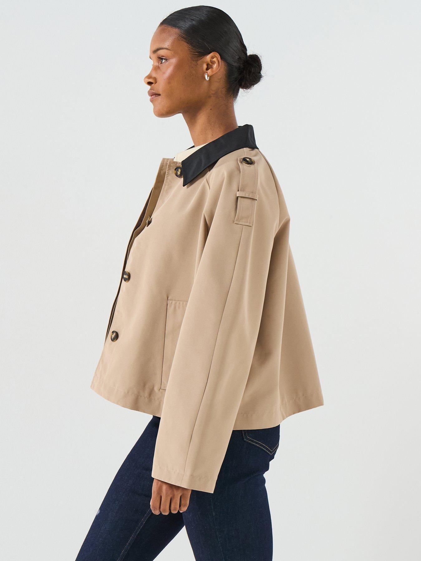Image 5 of 6 of Vero Moda Lucia Maria Short Collared Jacket - Beige