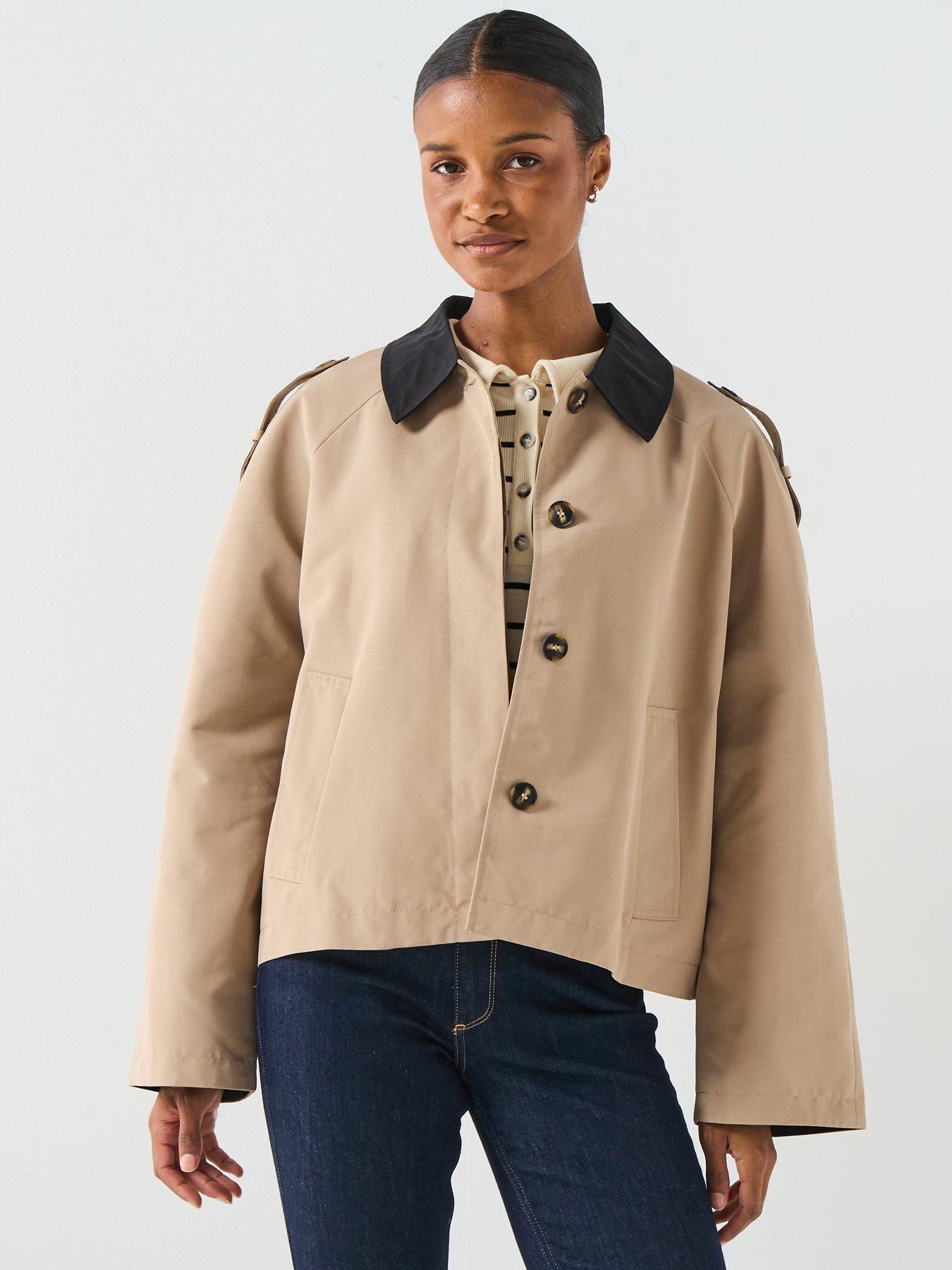 Image 6 of 6 of Vero Moda Lucia Maria Short Collared Jacket - Beige