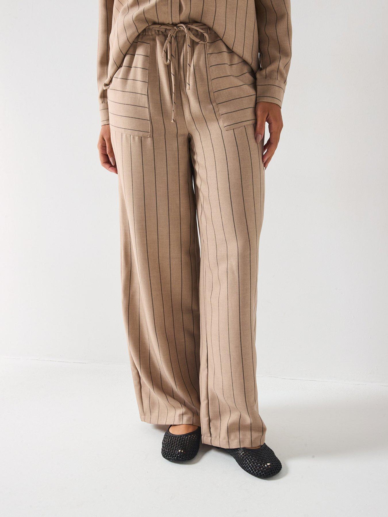 Vero Moda Odette Wide Leg Trouser - Beige