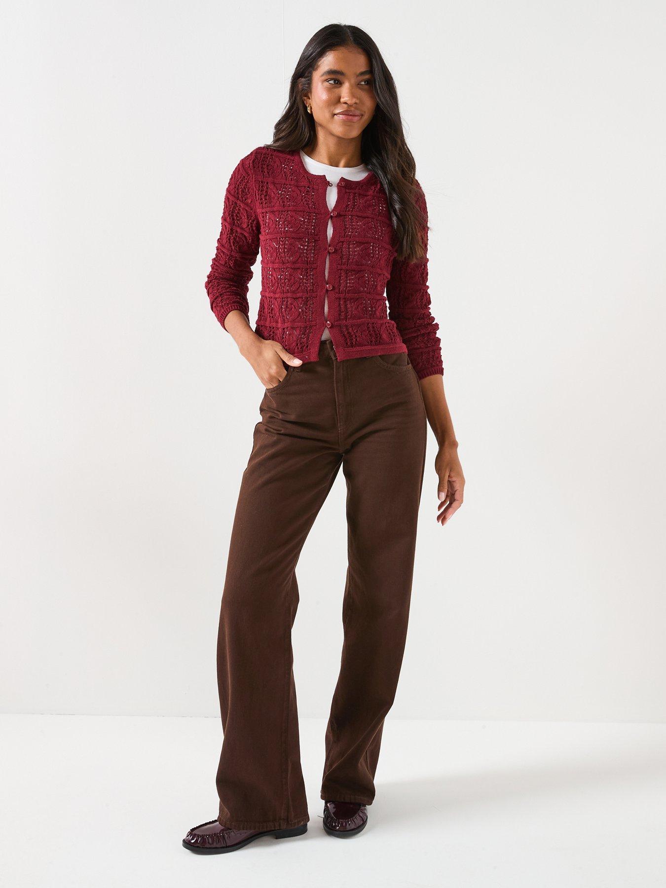 vero-moda-long-sleeve-o-neck-knitted-cardigan-redback