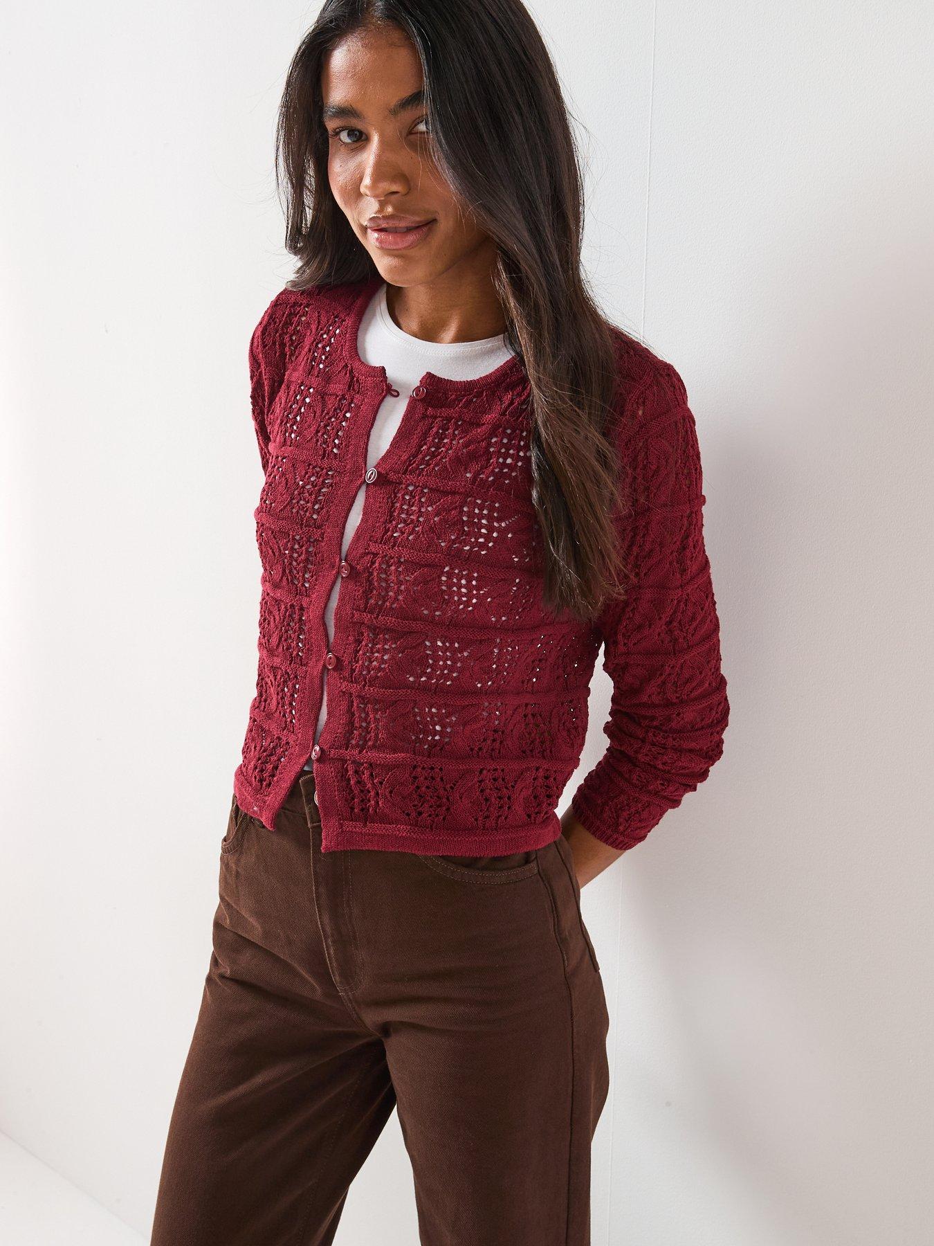 vero-moda-long-sleeve-o-neck-knitted-cardigan-reddetail