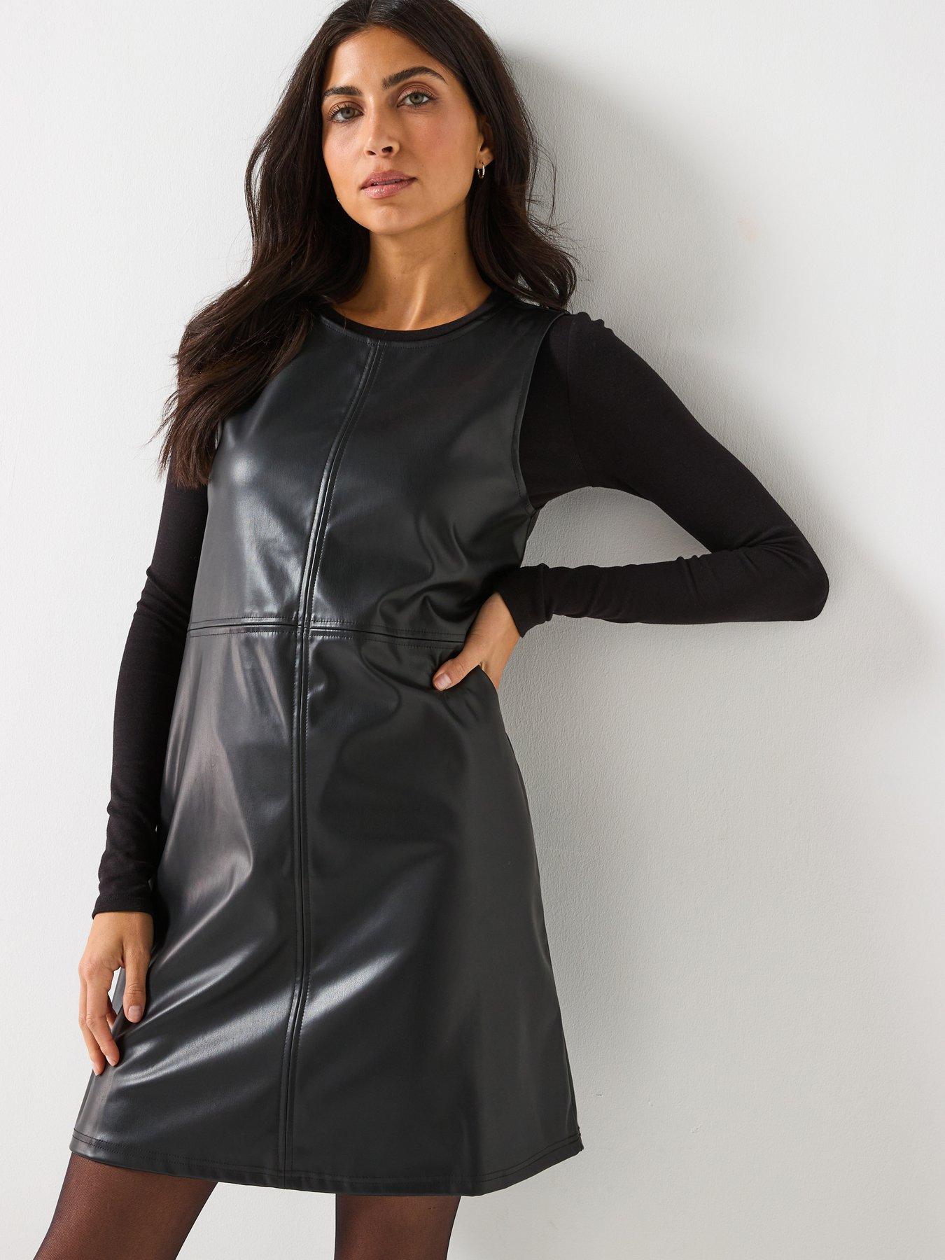 Image 1 of 5 of Vero Moda Luca Short Dress - Black