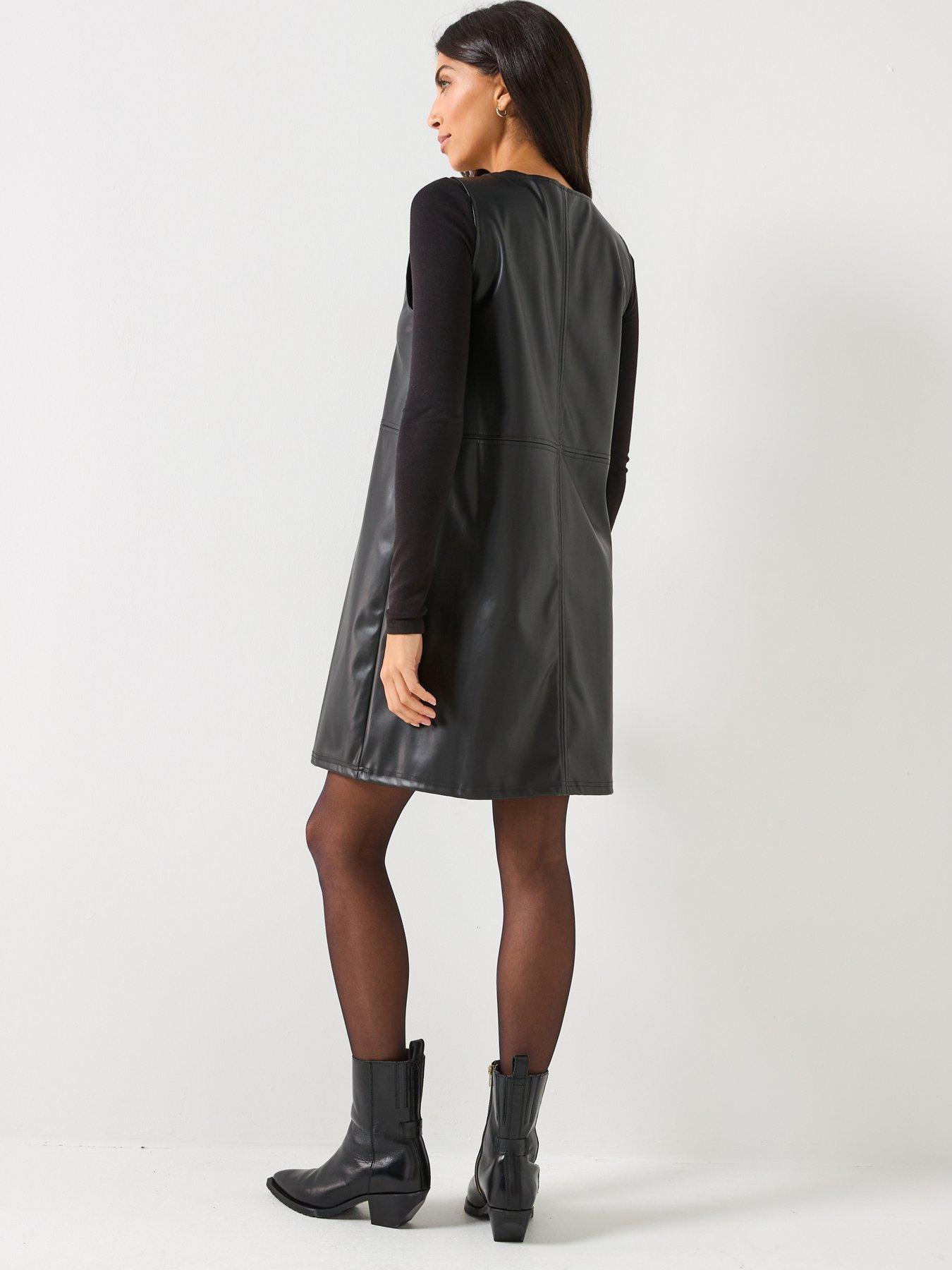Image 2 of 5 of Vero Moda Luca Short Dress - Black