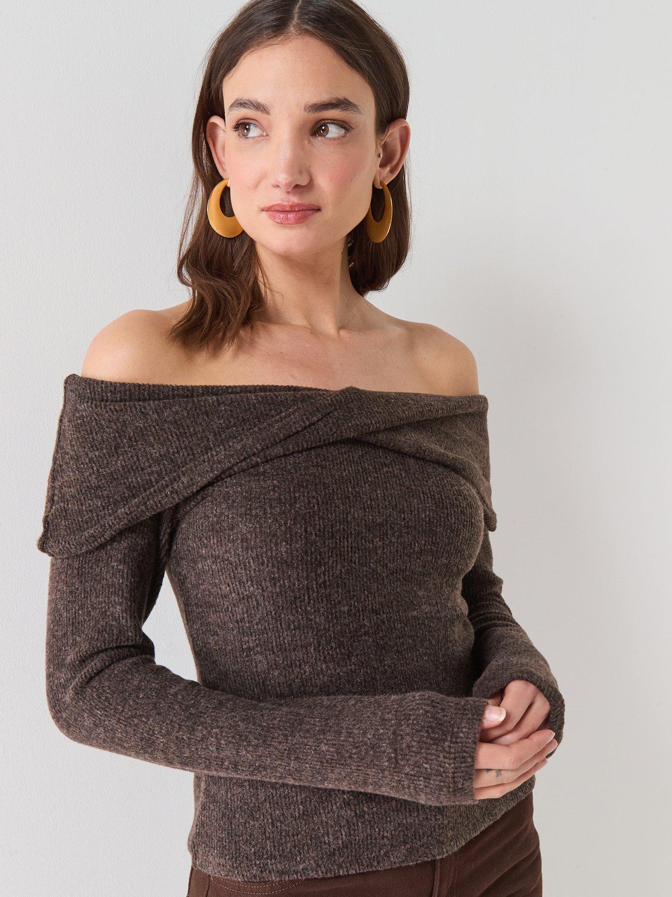vero-moda-off-shoulder-top-soft-knit-top-grey