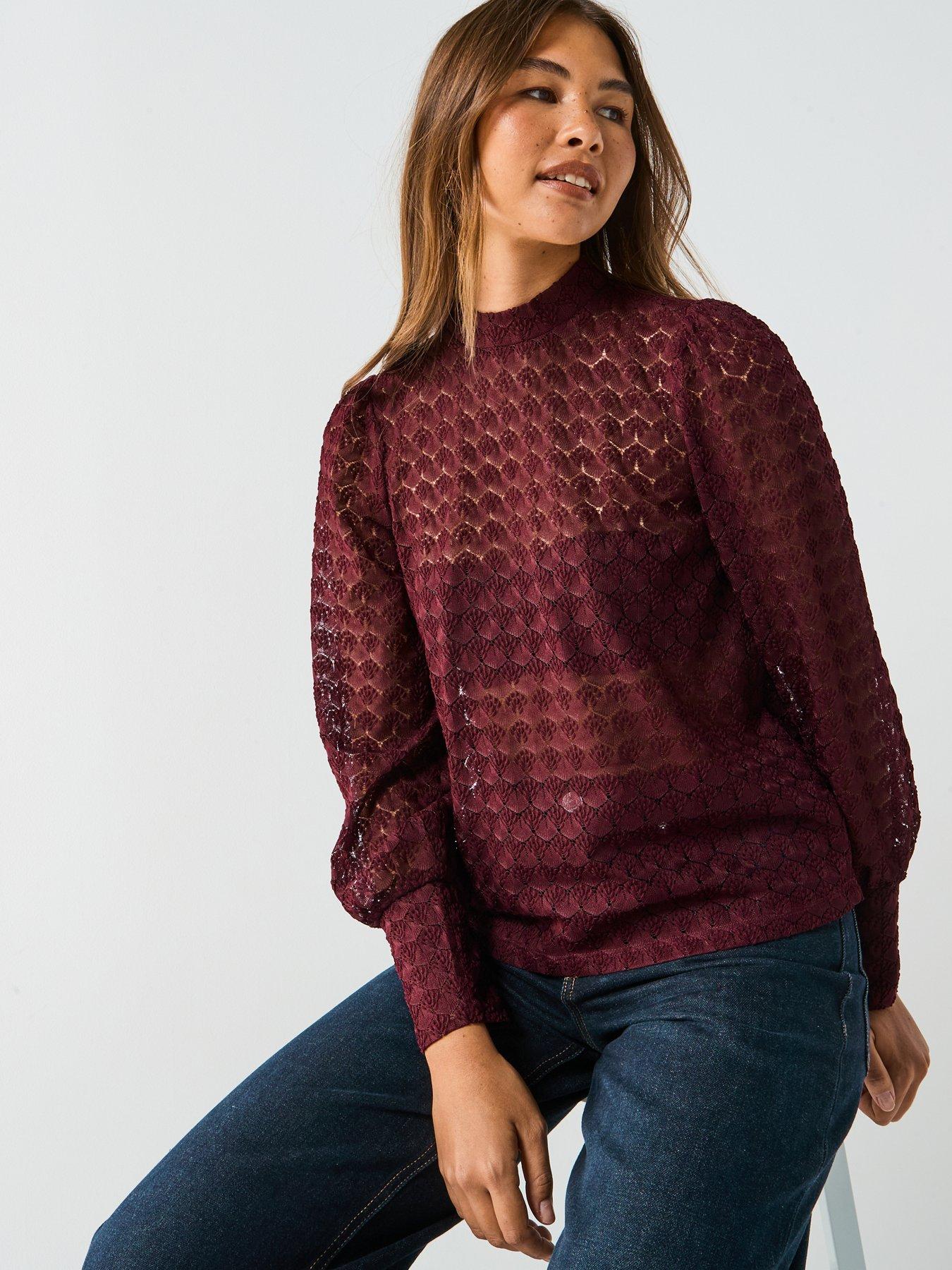 vero-moda-becca-long-sleeve-high-neck-lace-top-reddetail