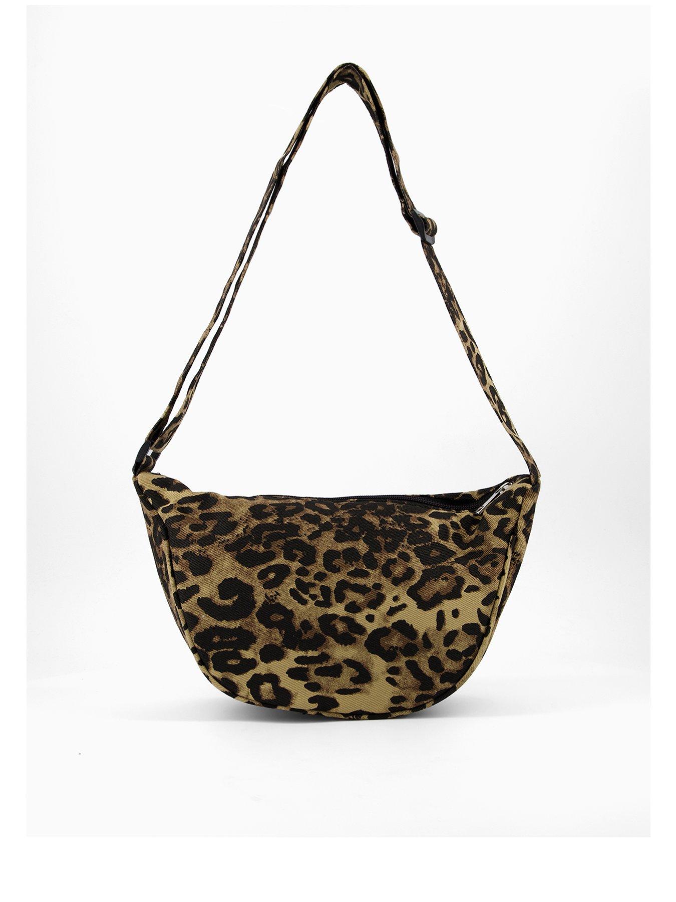 Image 1 of 4 of PIECES Amanda Fabric Leopard Bumbag - Multi