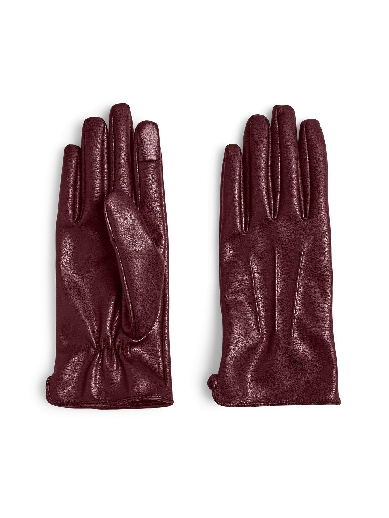 PIECES Cellie Smart Gloves - Dark Red