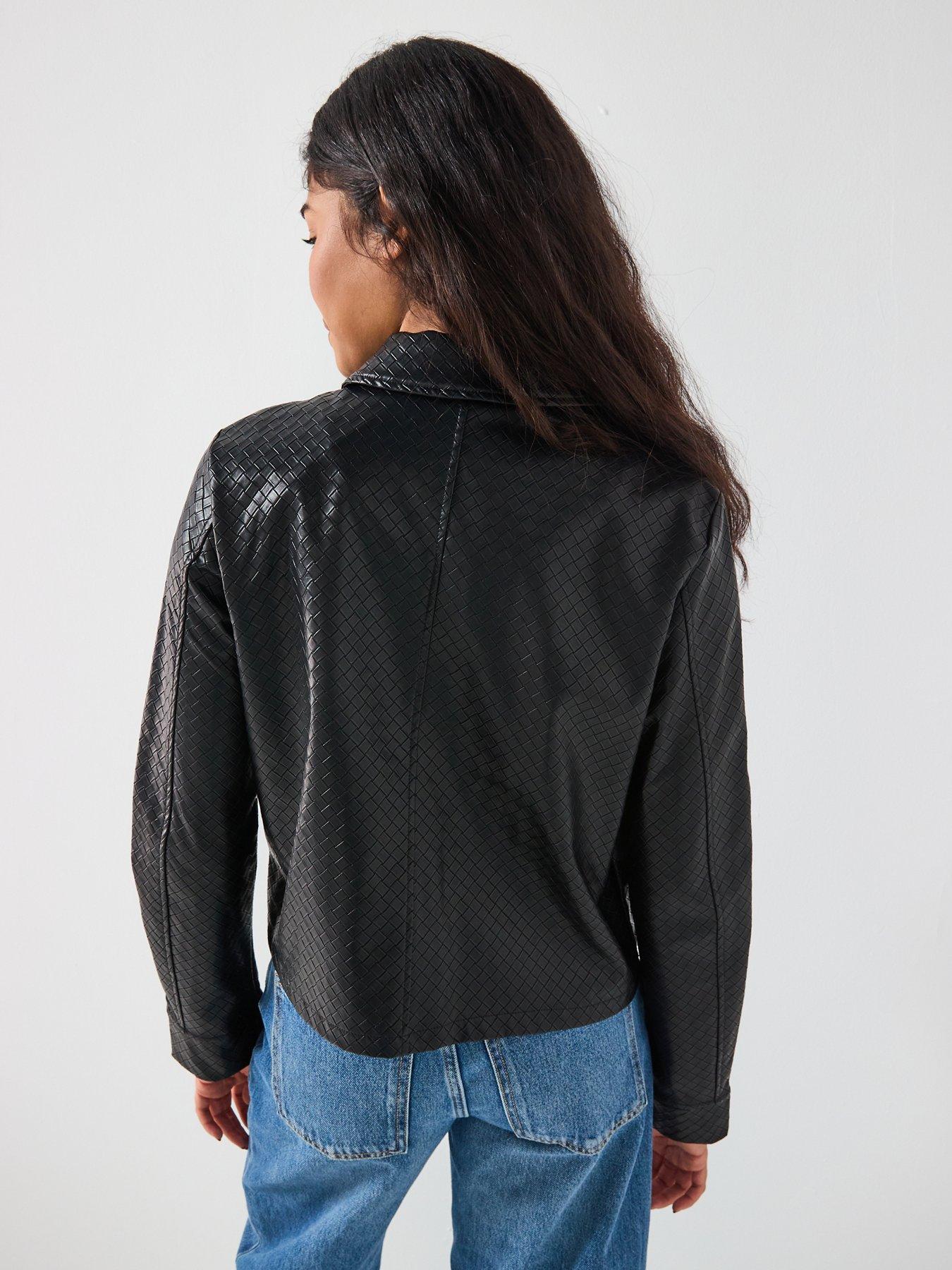 vero-moda-bellis-long-sleeve-short-collar-coated-jacket-blackdetail