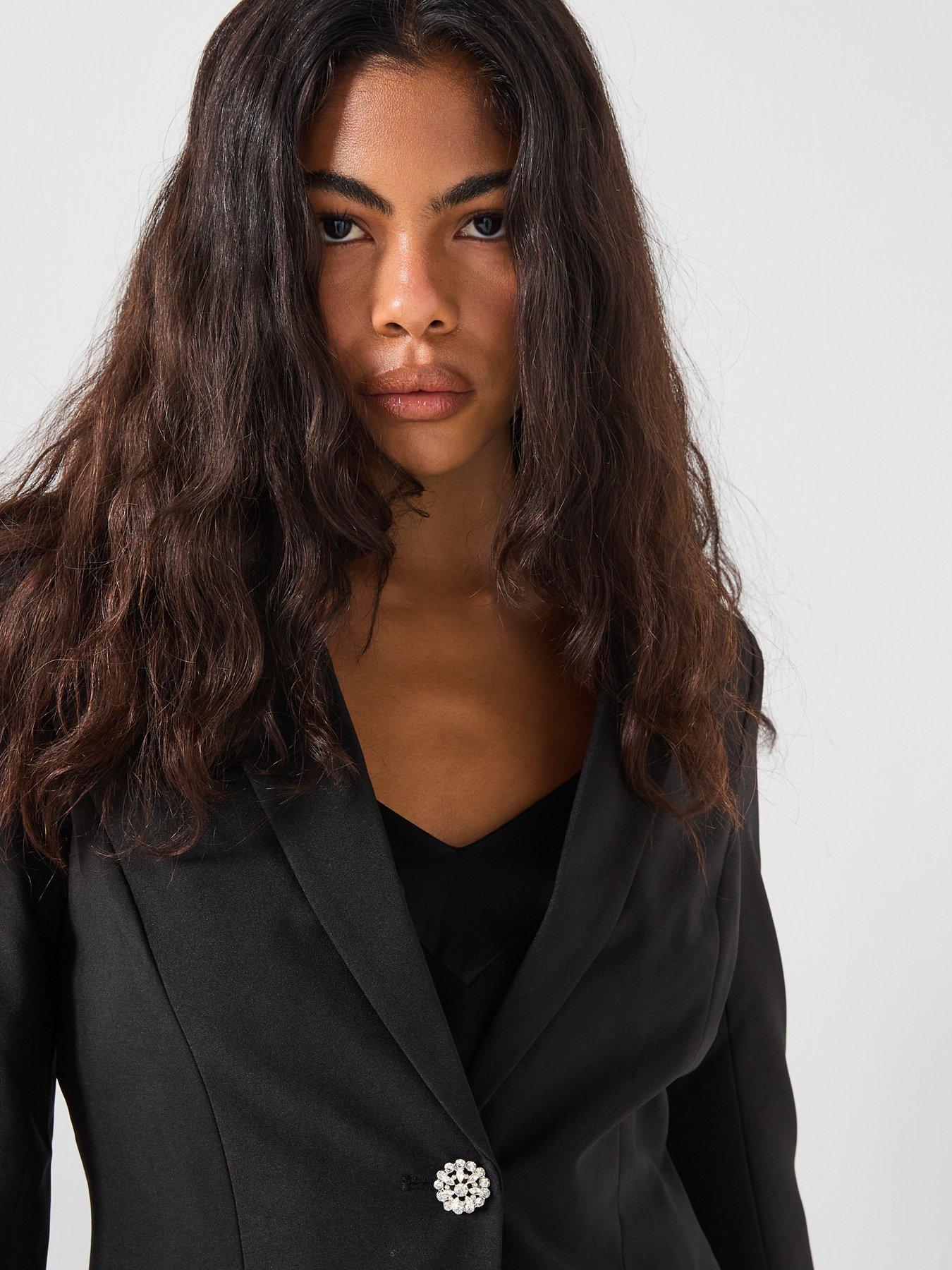 vero-moda-filia-long-sleeve-fitted-blazer-blackdetail