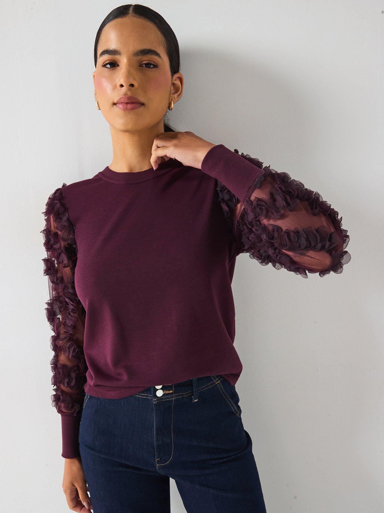 jdy-fairview-long-sleeve-jersey-jumper-purple