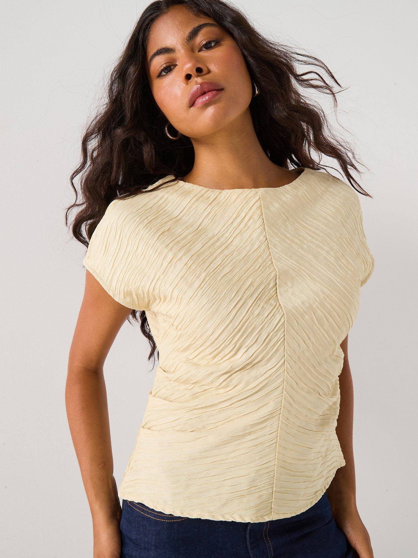 AWARE Tatiana O-Neck Top - Cream