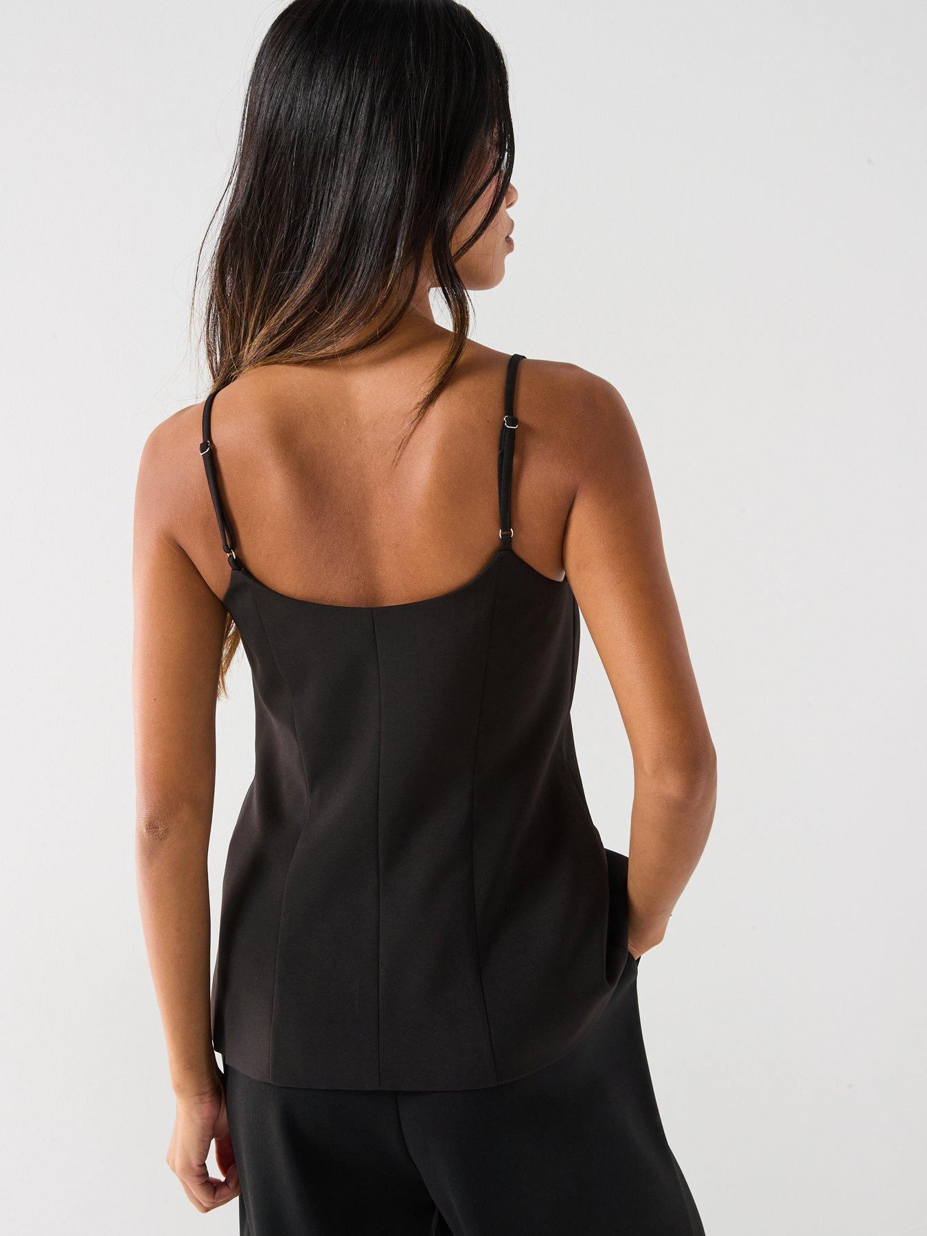only-ladora-strap-vest-top-blackstillFront