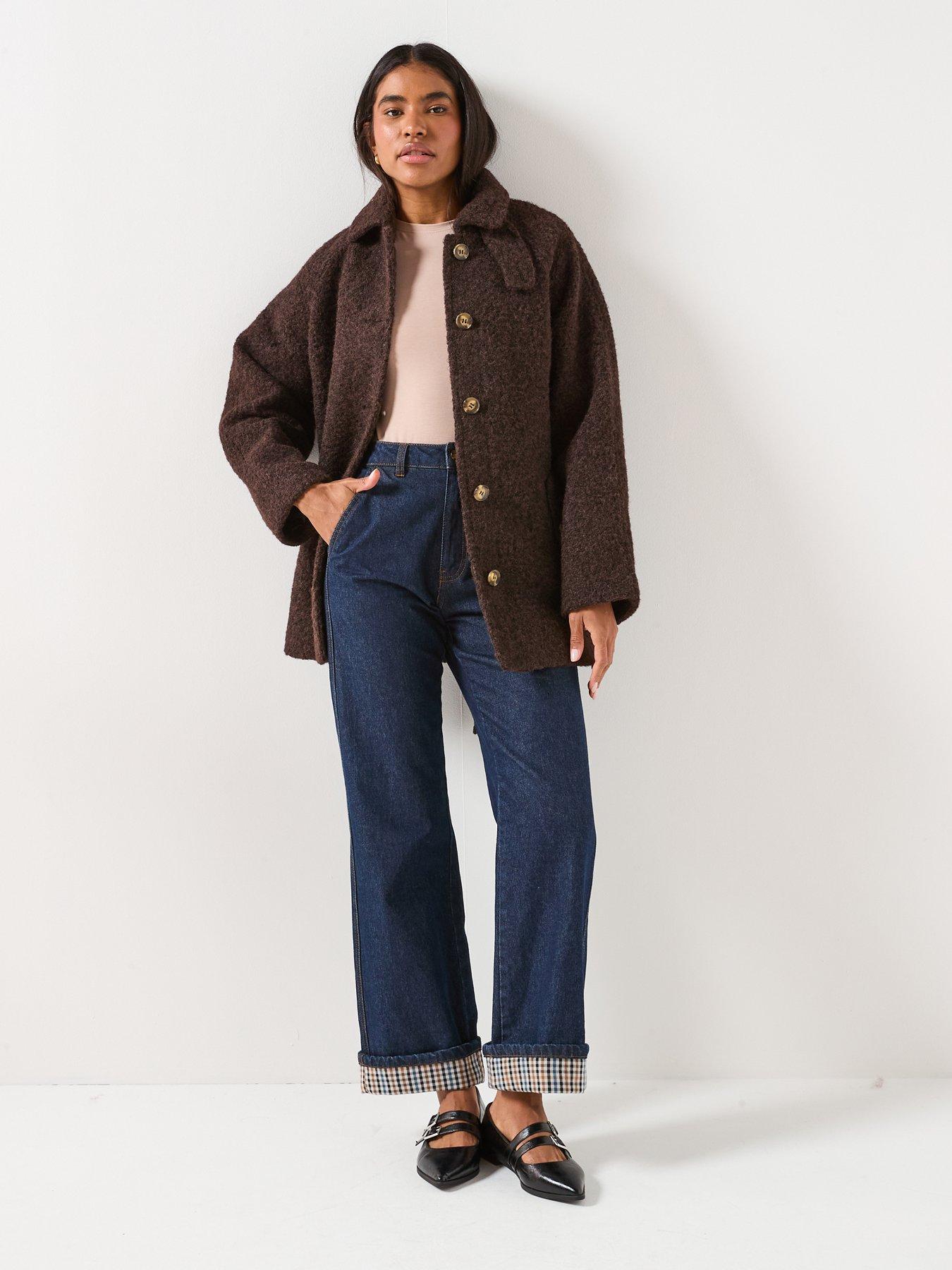 jdy-nevada-boucle-belt-coat-brownback