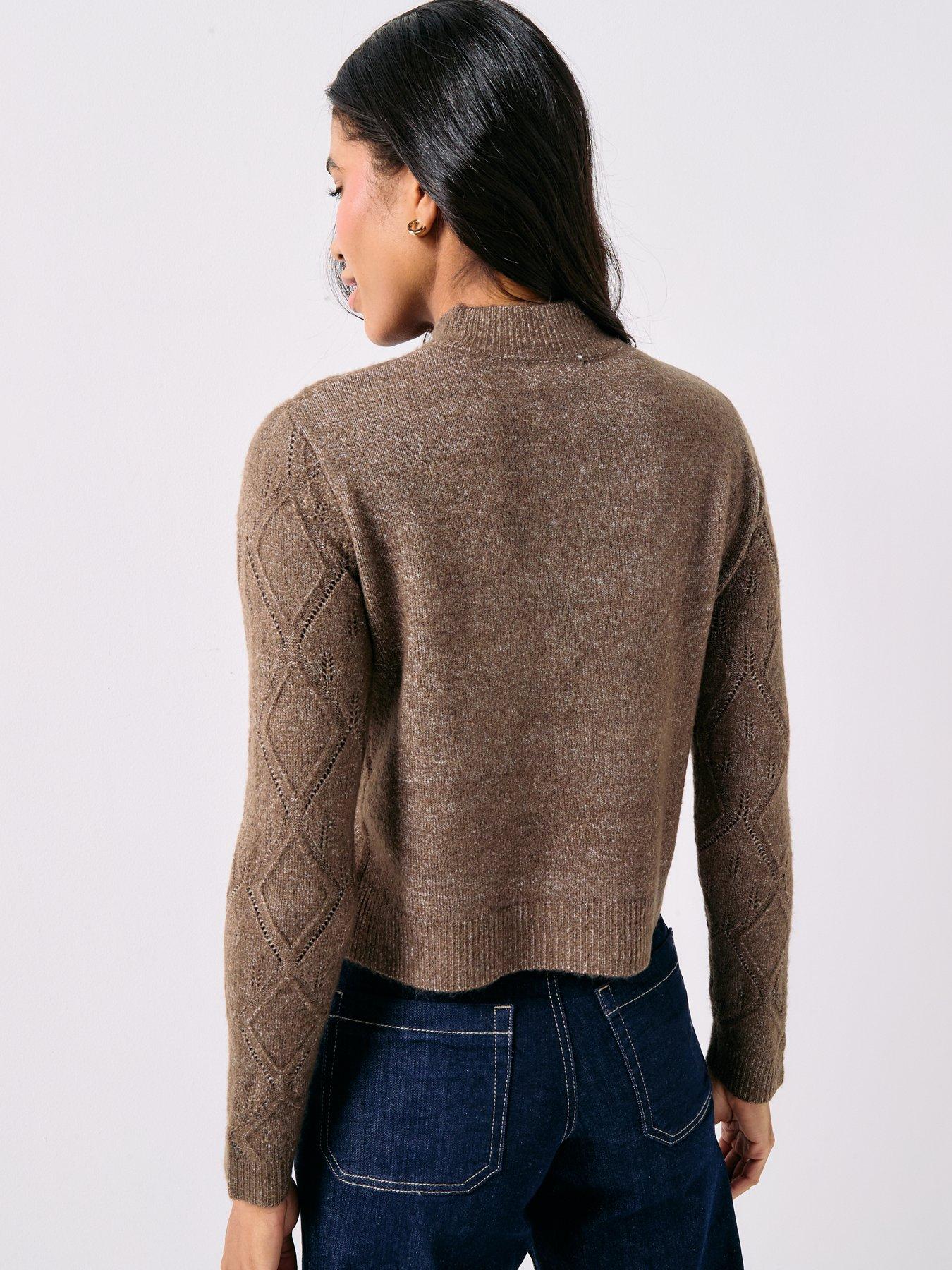 jdy-structure-pearl-knit-jumper-brownstillFront