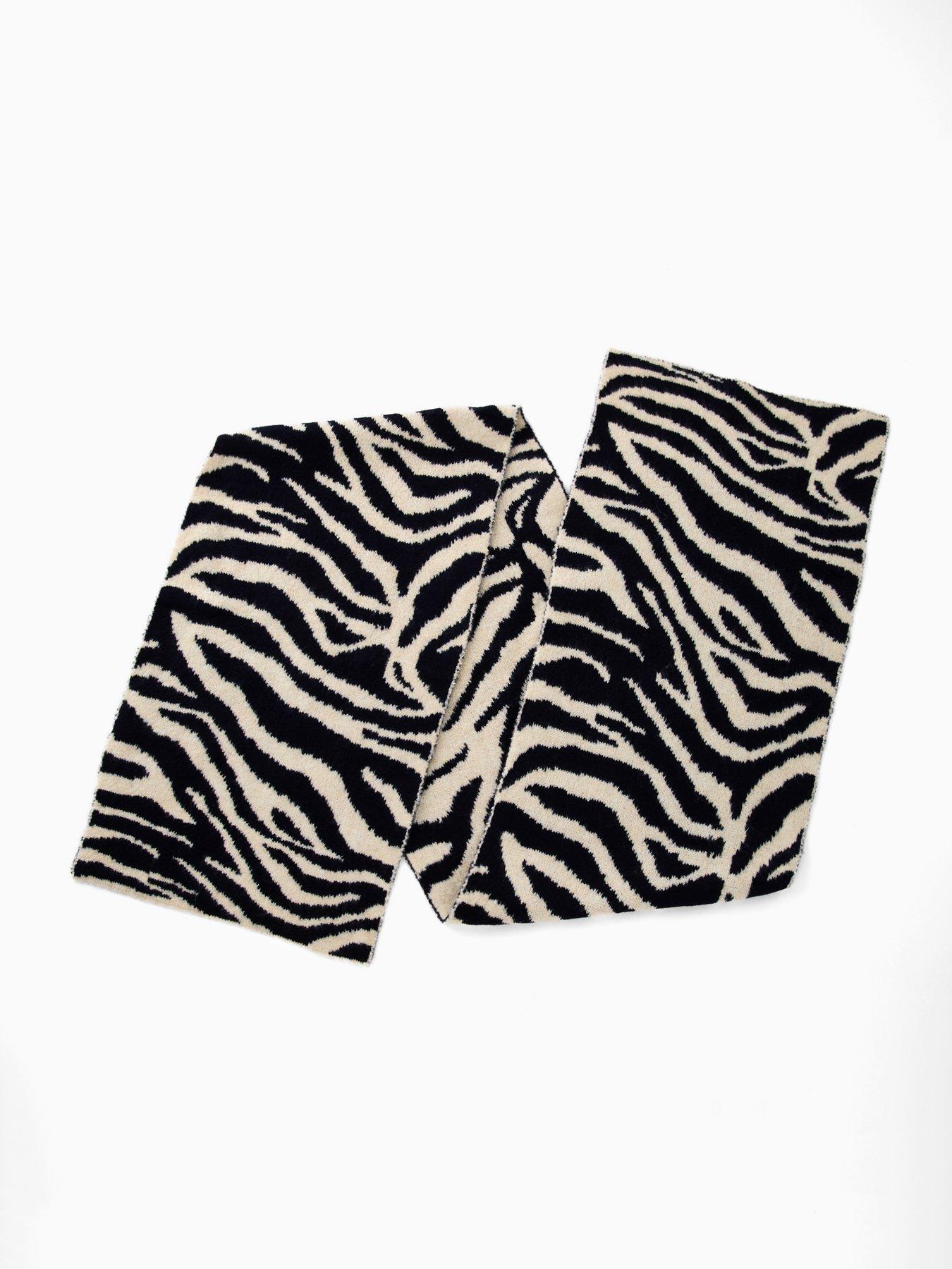 Image 3 of 4 of PIECES Zebra Print Long Scarf &nbsp;- Multi