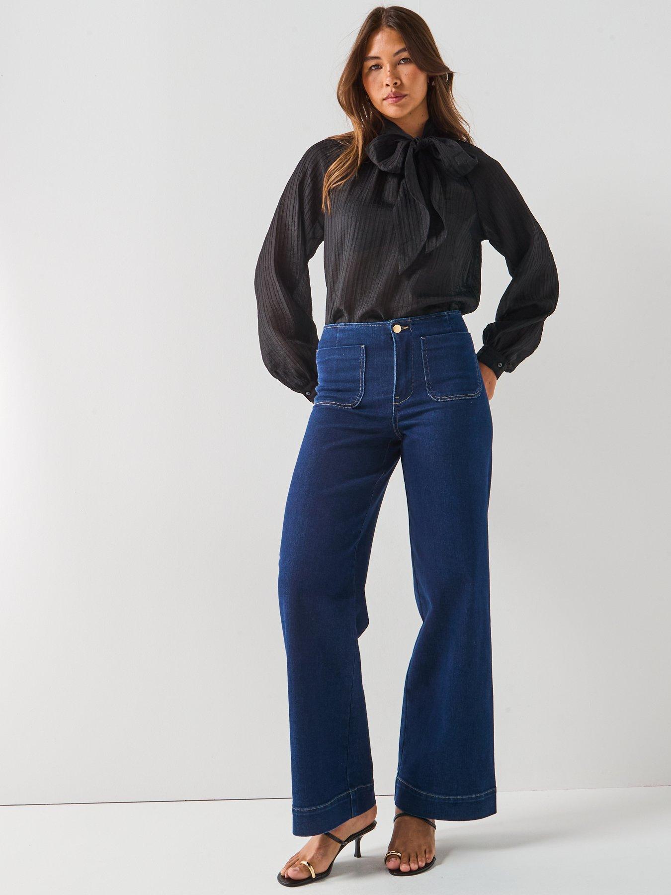 Image 3 of 6 of JDY Norma Long Sleeve Bow Tie Neck Blouse - Black