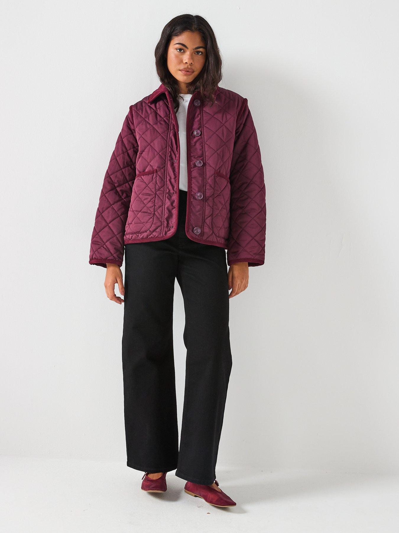 vero-moda-emily-short-quilted-collar-detail-jacket-redback