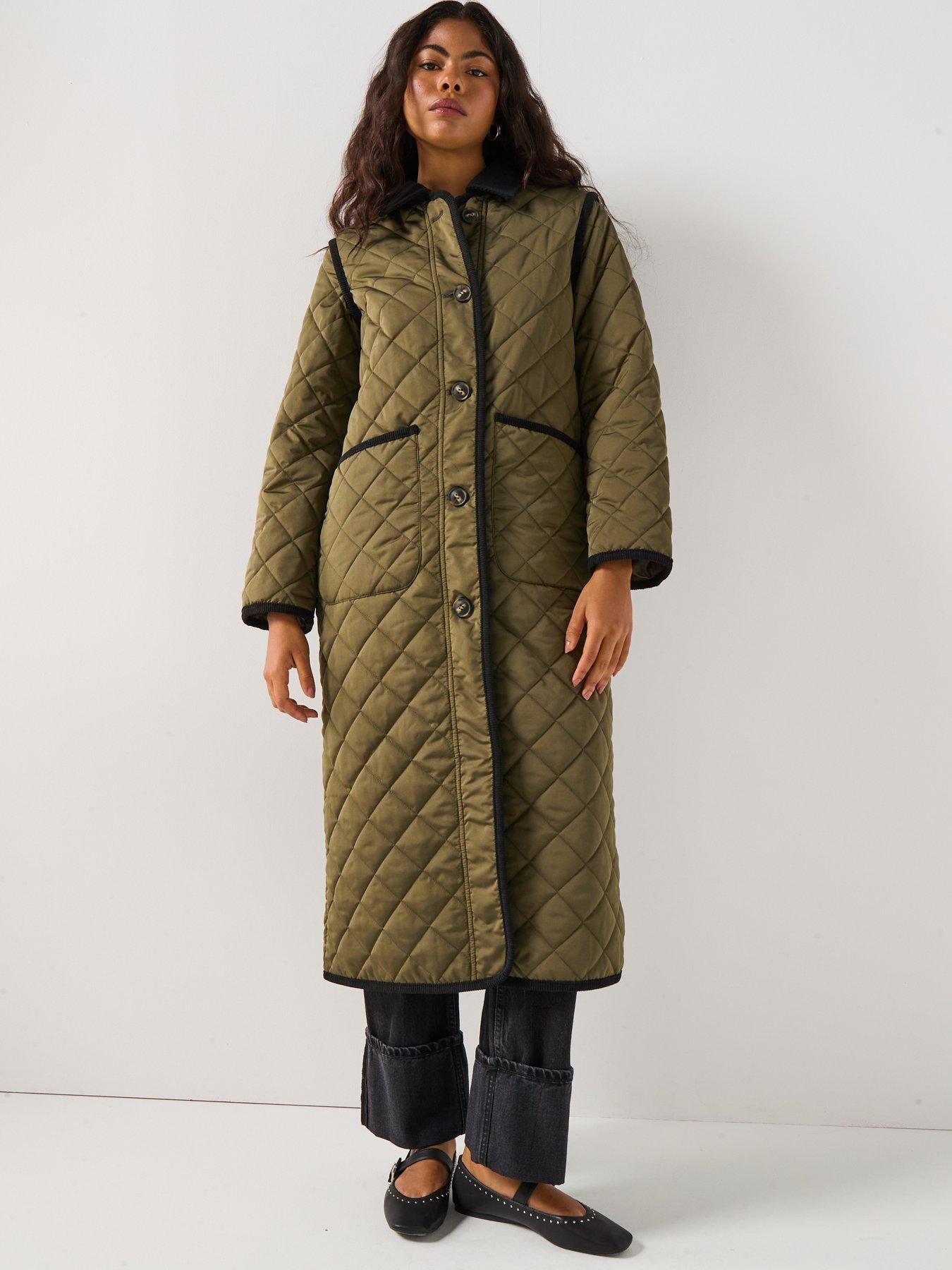 Vero Moda Vmemily Long Coat Boo - Green