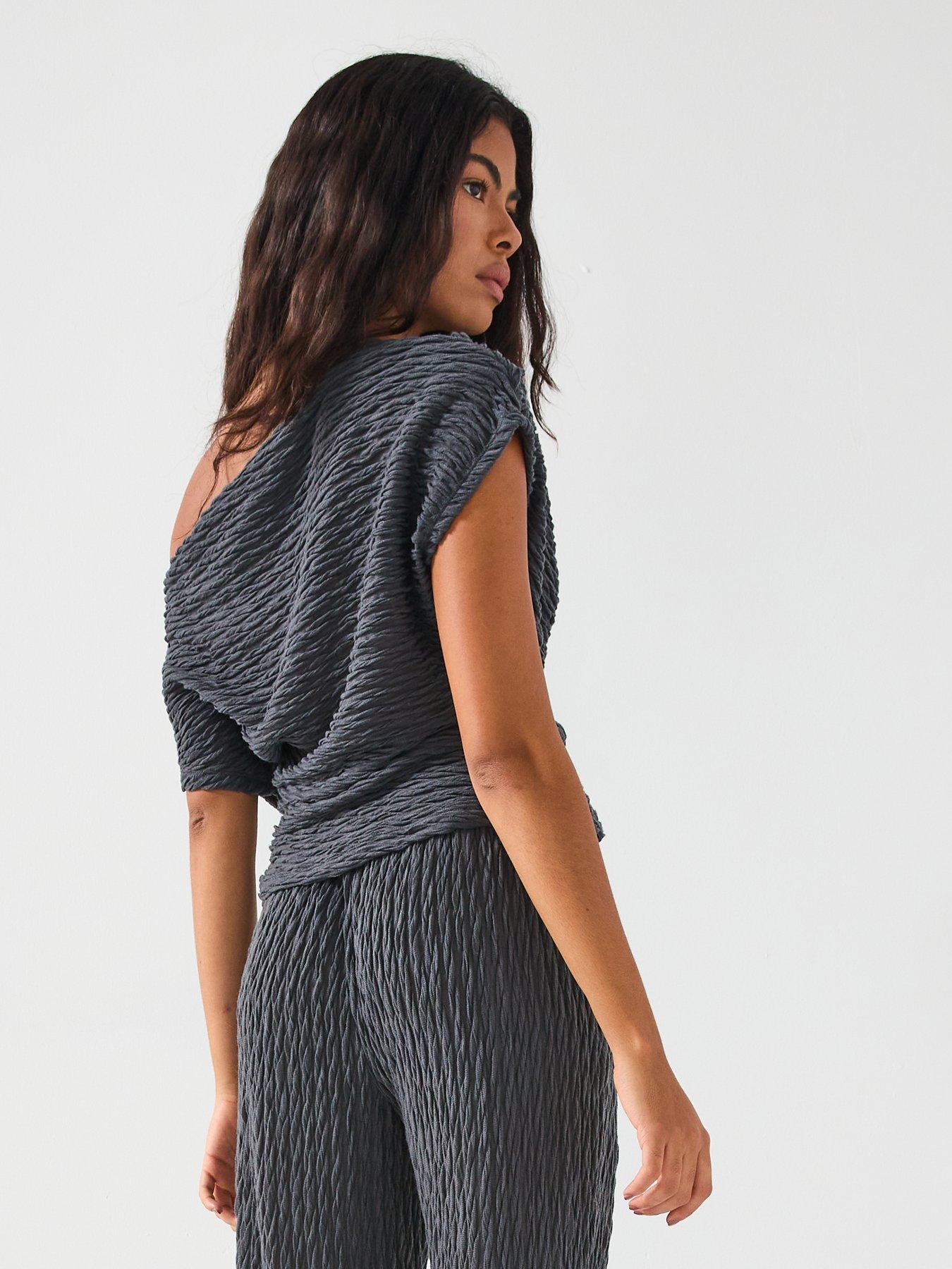 vero-moda-fie-one-shoulder-slouch-jersey-top-co-ord-greystillFront