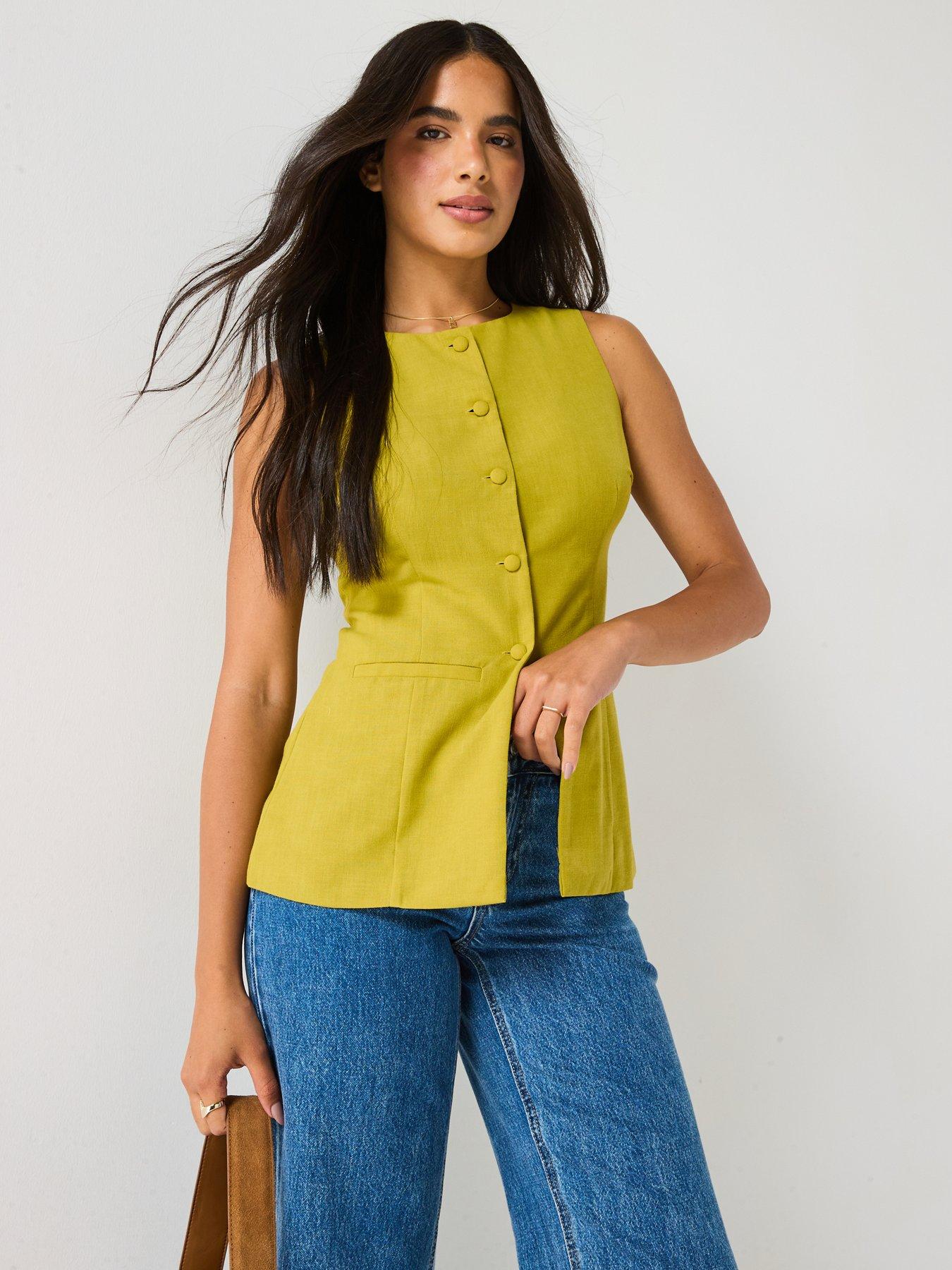 vero-moda-josie-waistcoat-greendetail