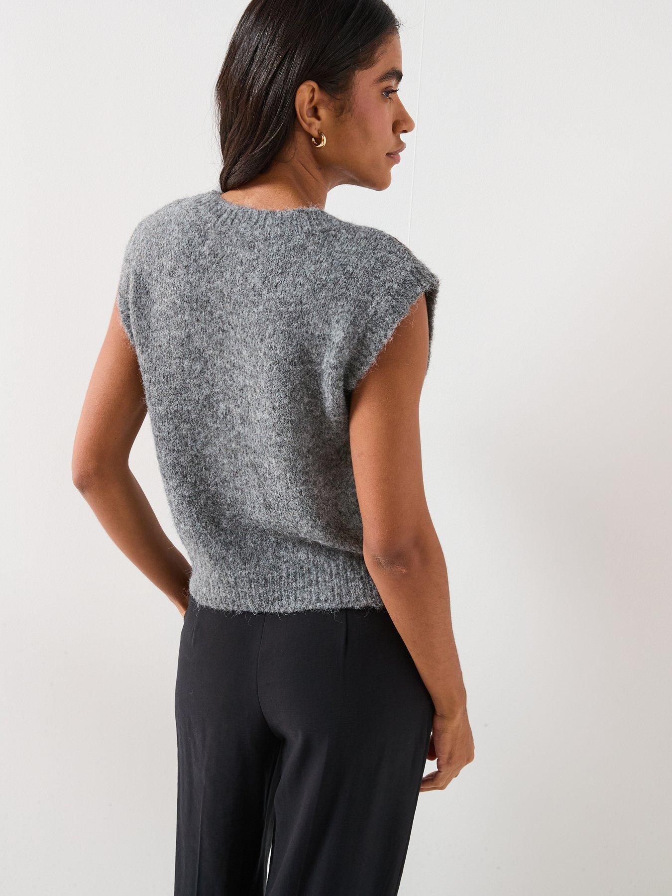 vero-moda-vmbliss-sleeveless-v-neck-handstitch-vest-greystillFront