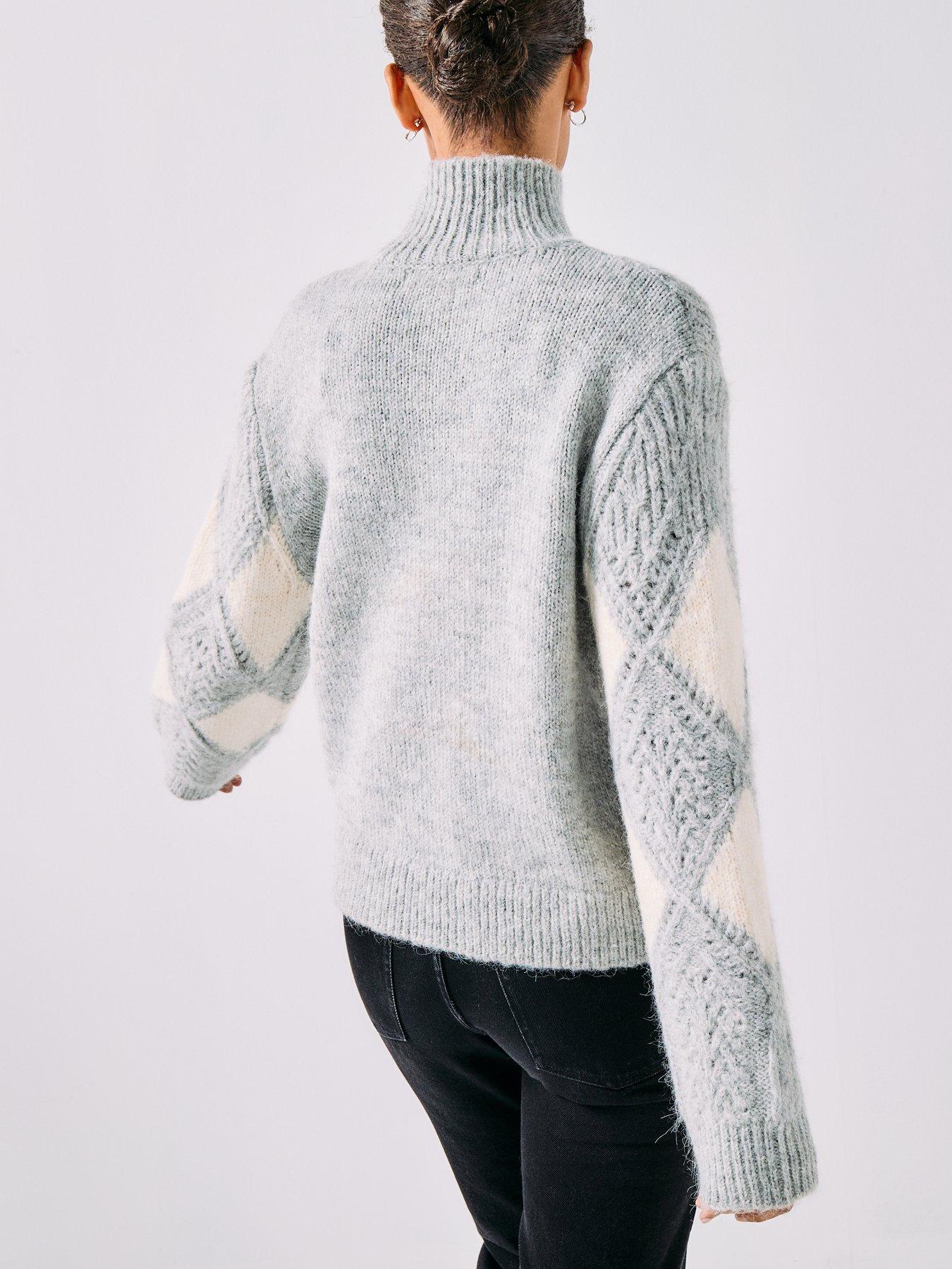 vero-moda-paloma-long-sleeve-highneck-jumper-greystillFront