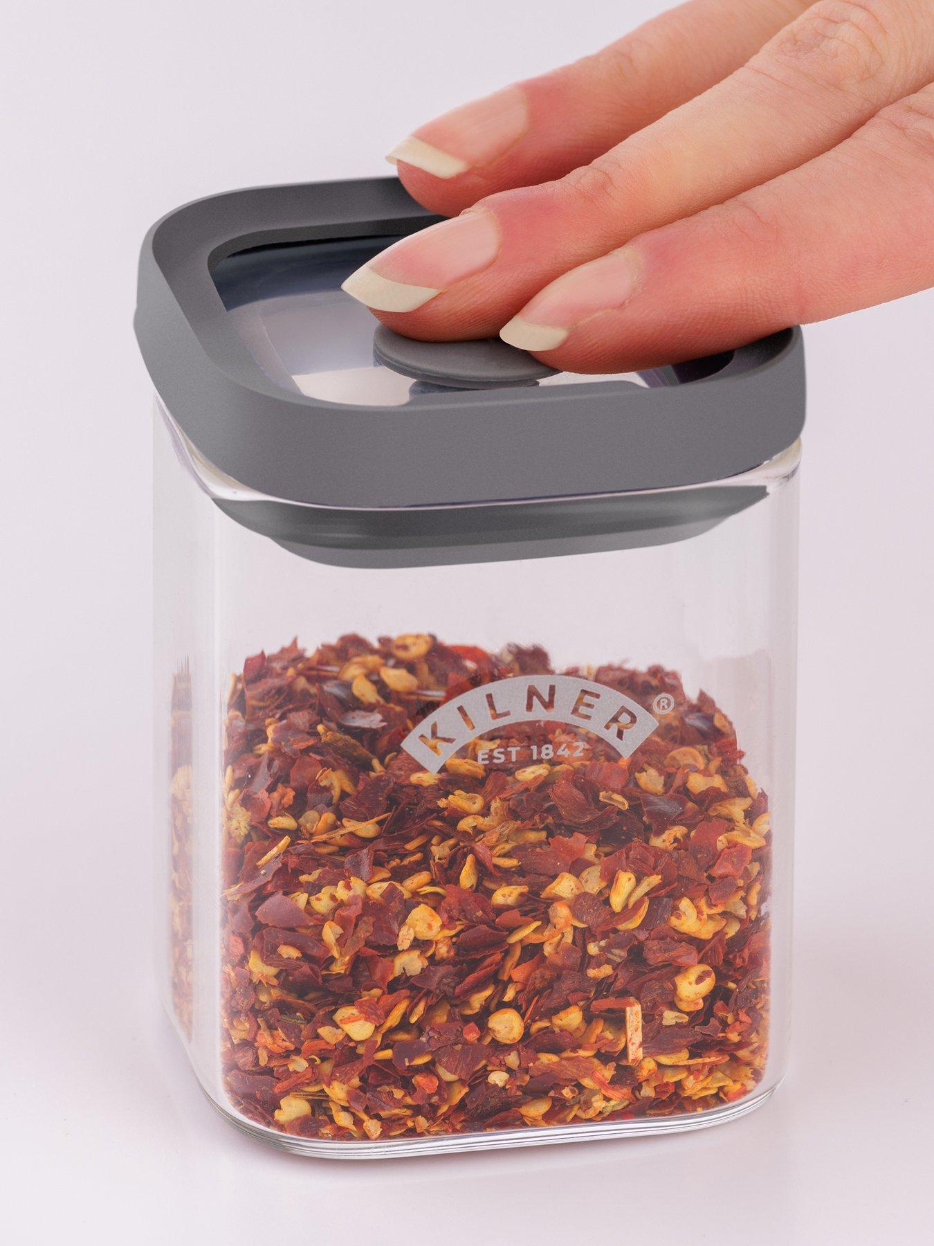 KILNER Fresh Storage 8 Piece Spice Jar Set 0.16l