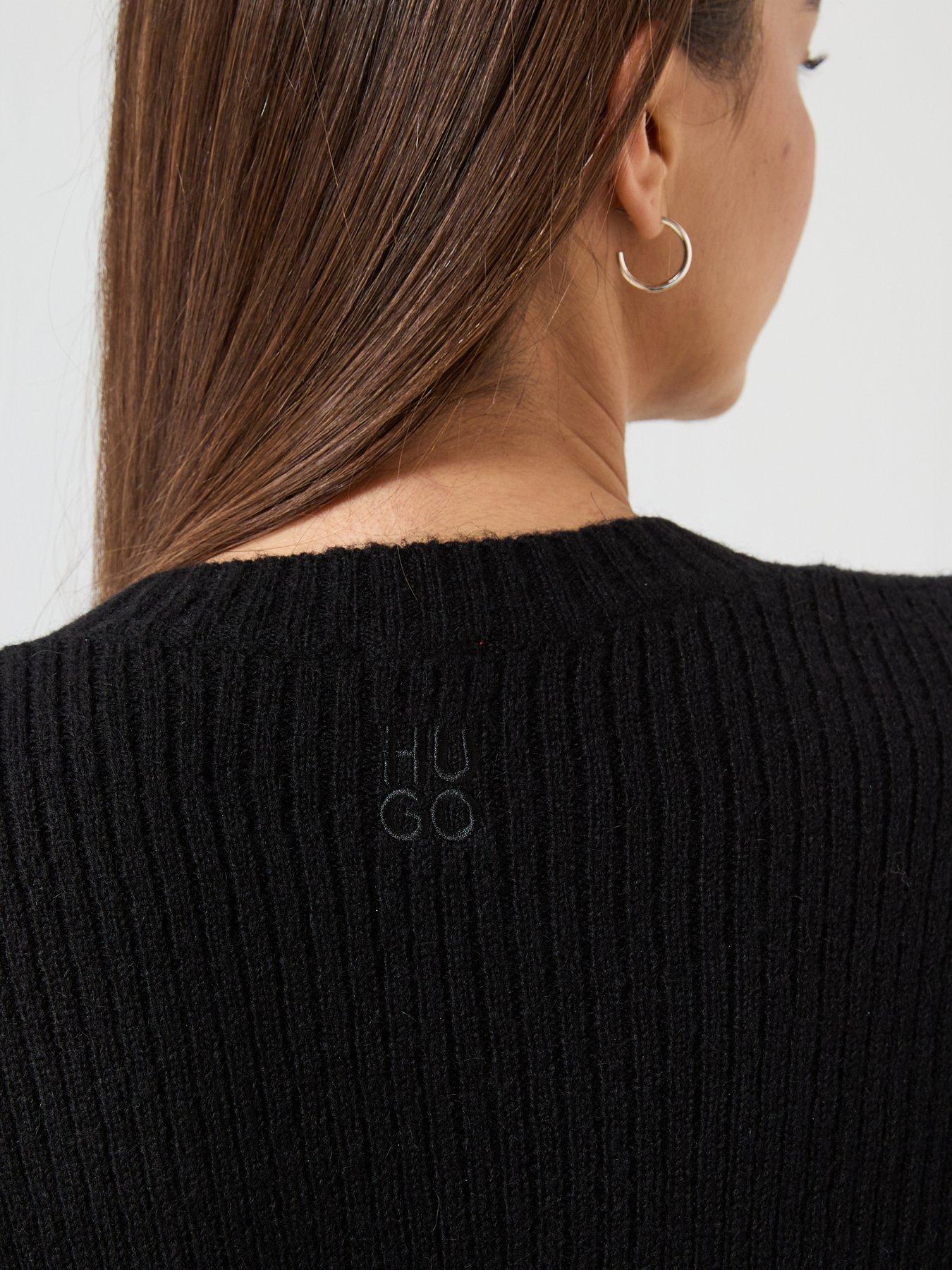 hugo-ribbed-knitted-jumper-blackoutfit
