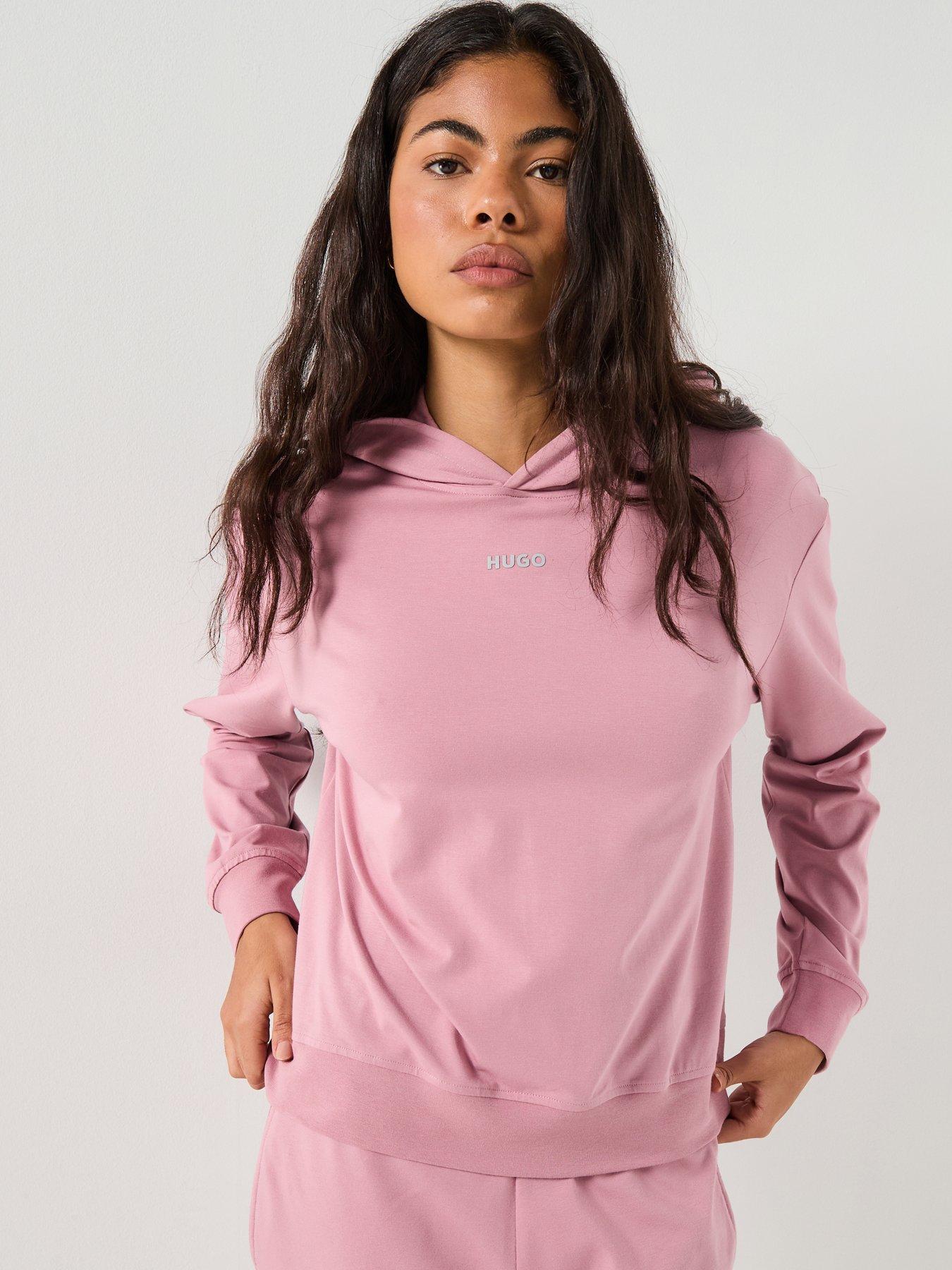 Image 1 of 4 of HUGO Loungewear Hoodie - Pink