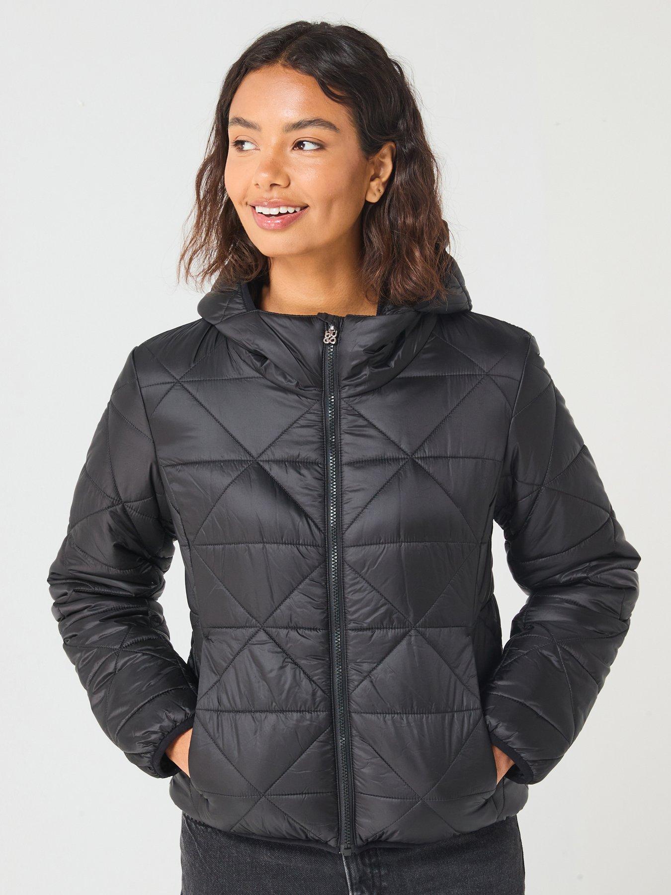 HUGO Hooded Windbreaker Jacket - Black