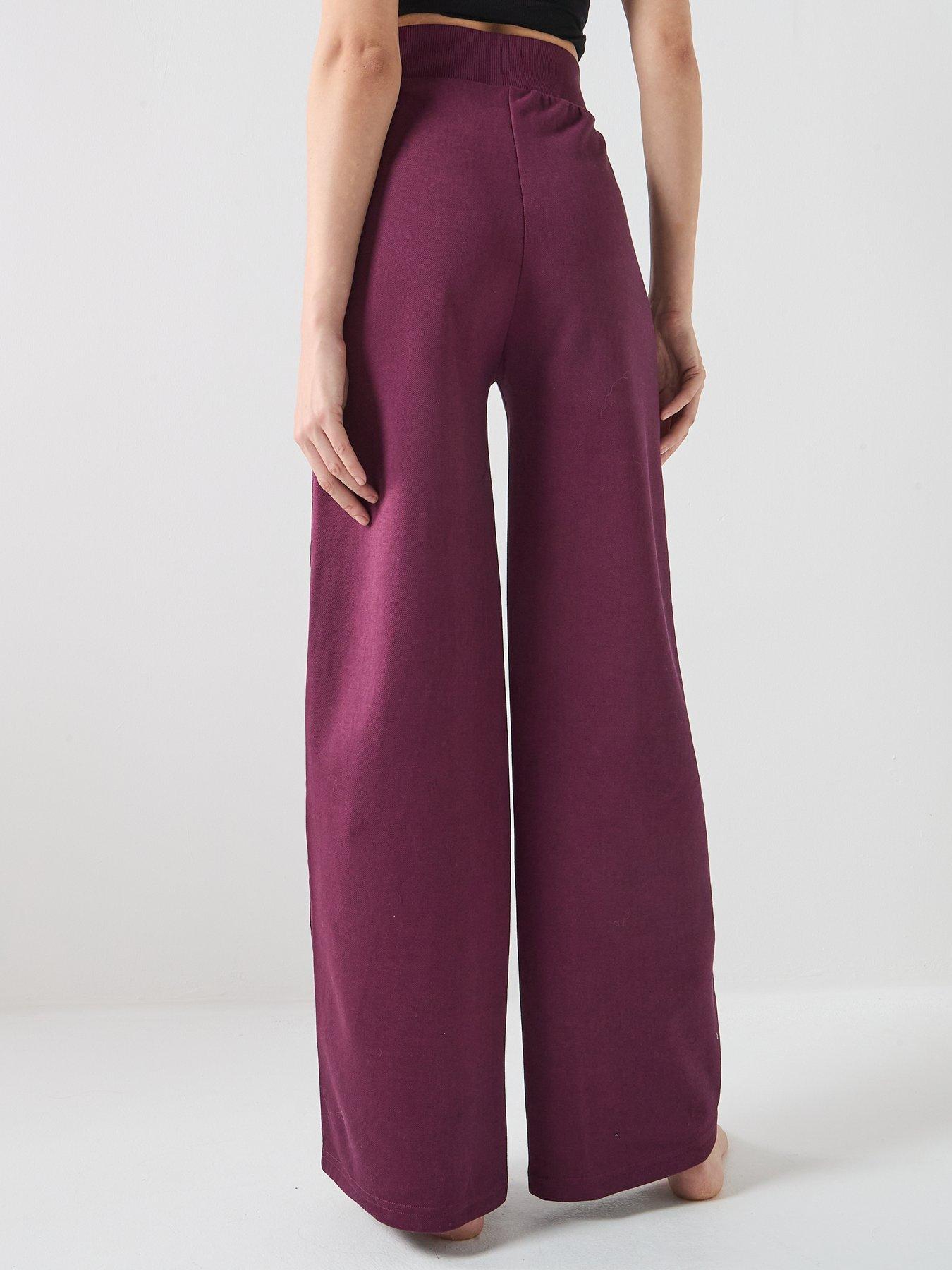 boss-flared-leg-jogger-pants-dark-pinkstillFront