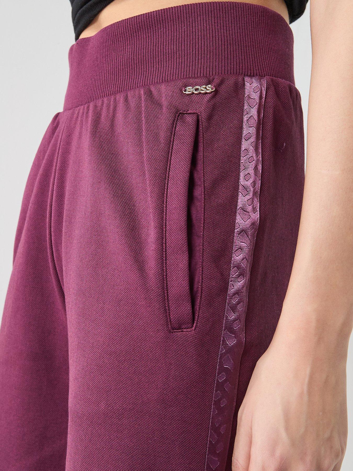 boss-flared-leg-jogger-pants-dark-pinkoutfit
