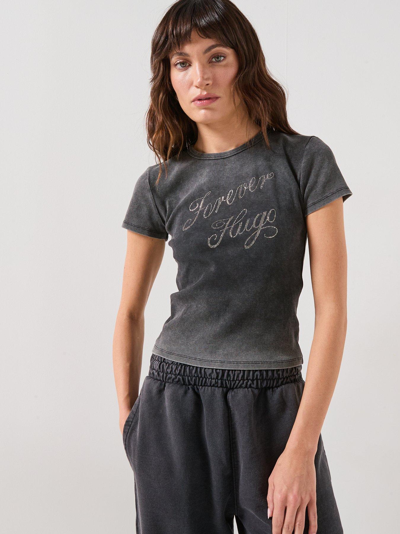 HUGO Fitted T-shirt - Black