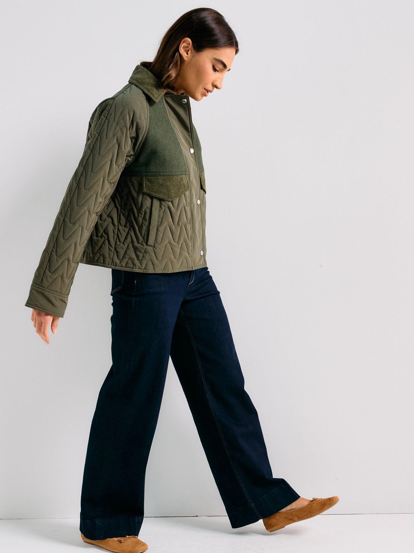 boss-pabori-collared-coat-dark-greenback