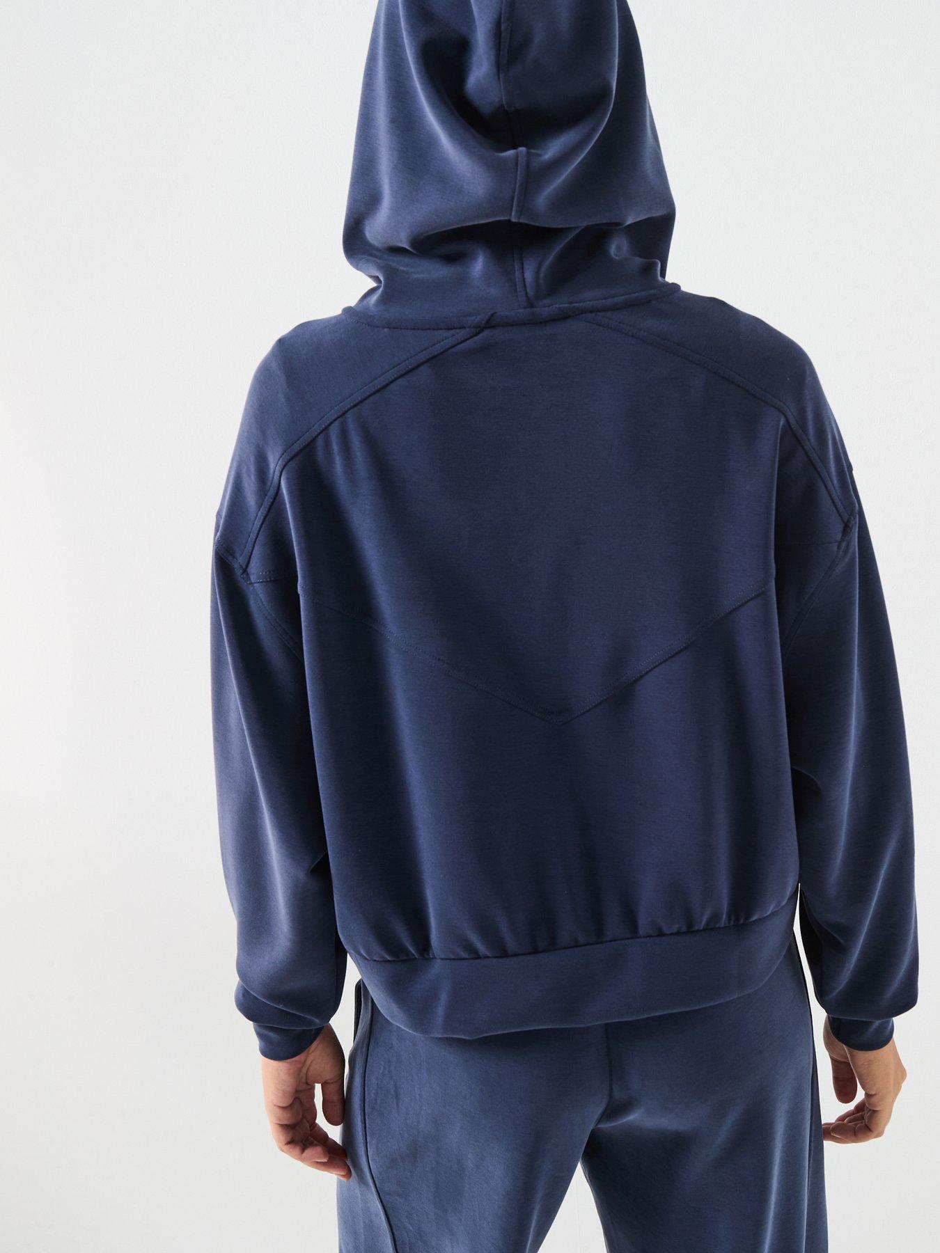 Image 2 of 6 of BOSS Elijah Zip Up Hoodie - Dark Blue