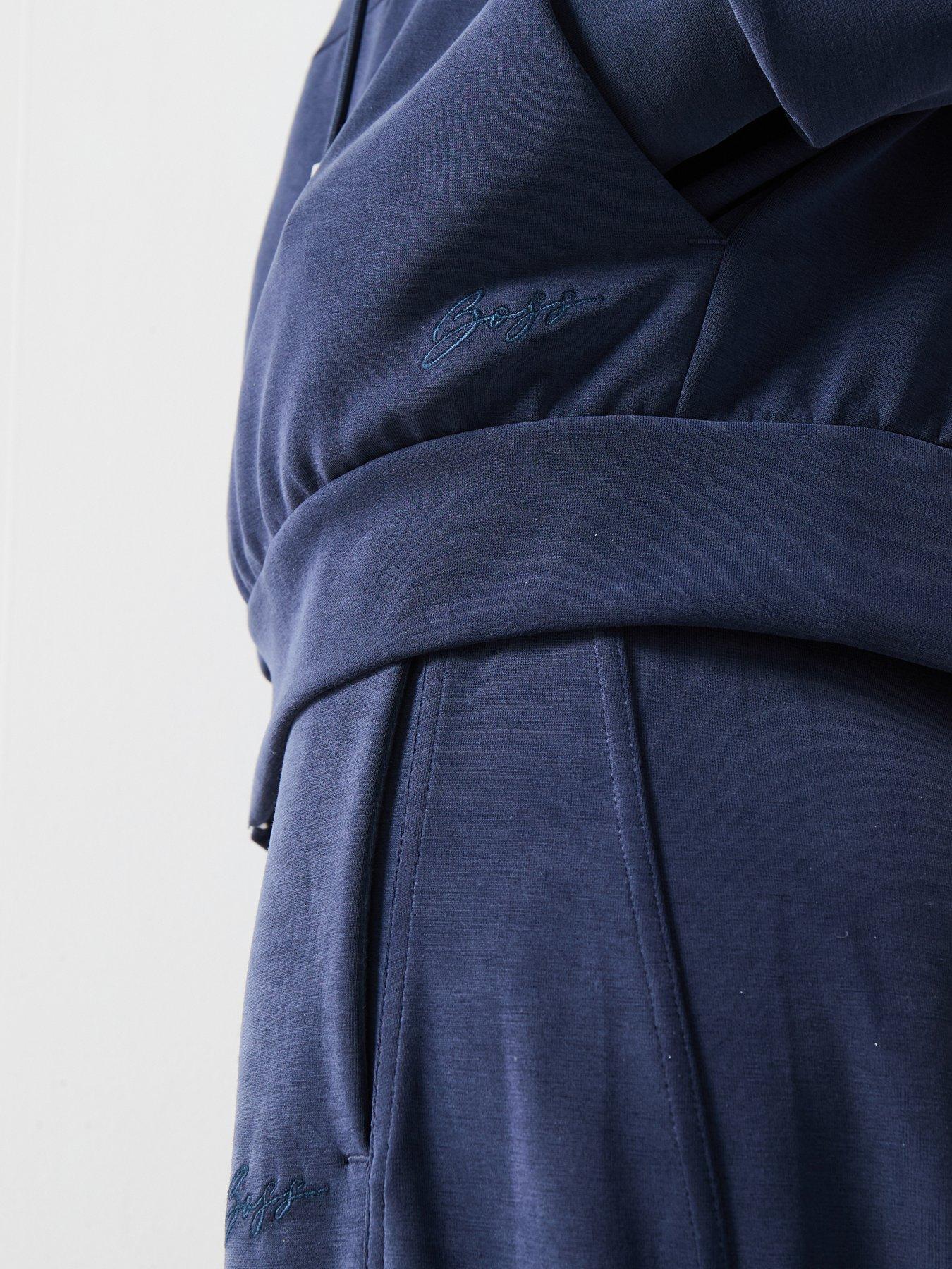 Image 5 of 6 of BOSS Elijah Zip Up Hoodie - Dark Blue