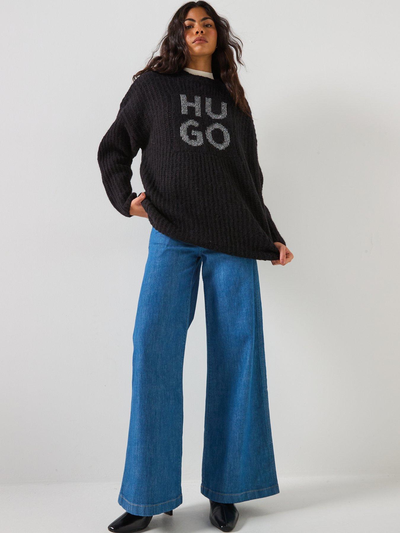 hugo-oversized-knitted-jumper-blackback