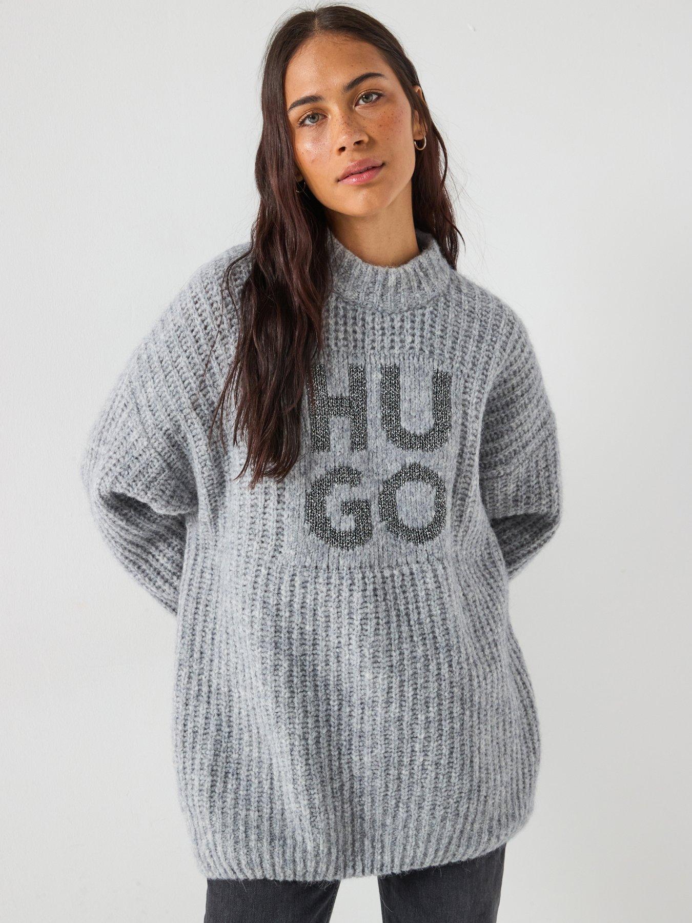 hugo-oversized-knitted-jumper-greyfront